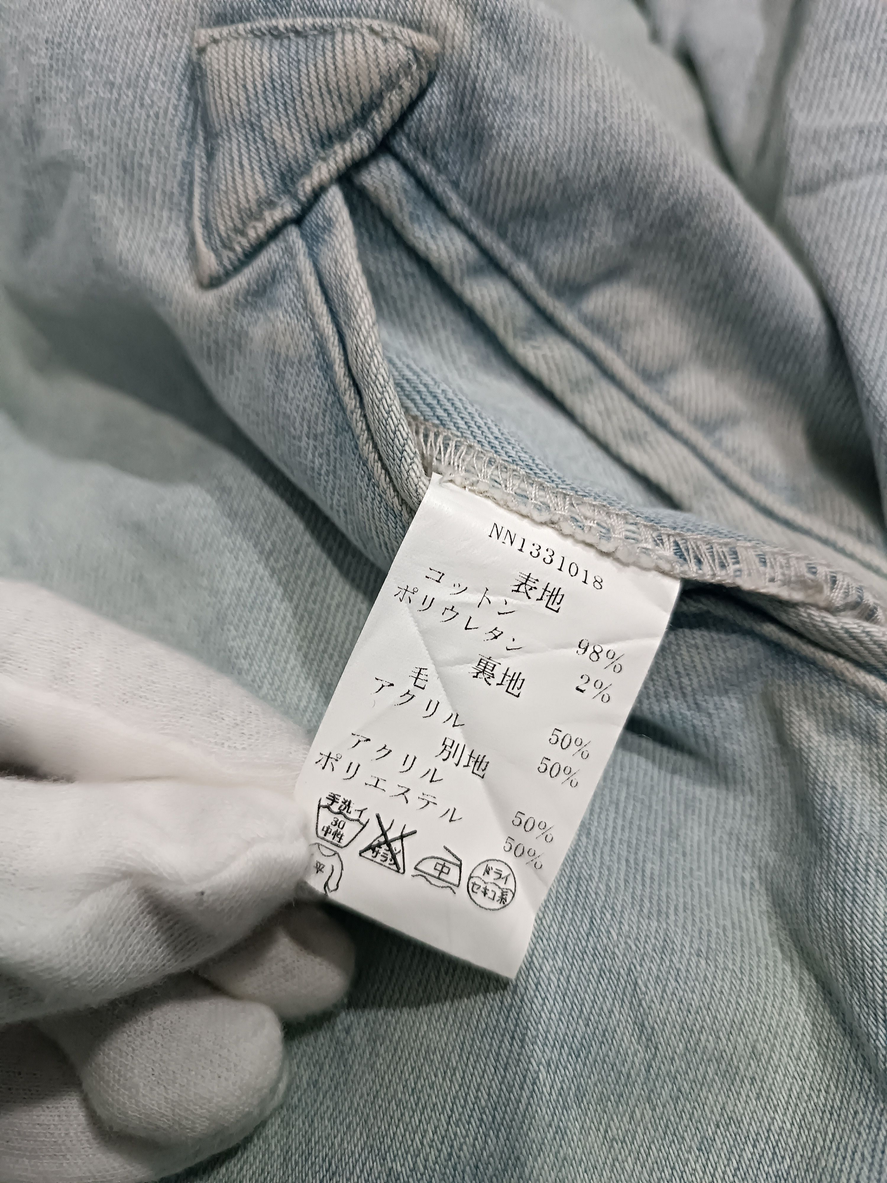 Nanushka Nanushka Denim Bomber Jacket Light Blue Western Style Size US XS / EU 42 / 0 - 8 Thumbnail