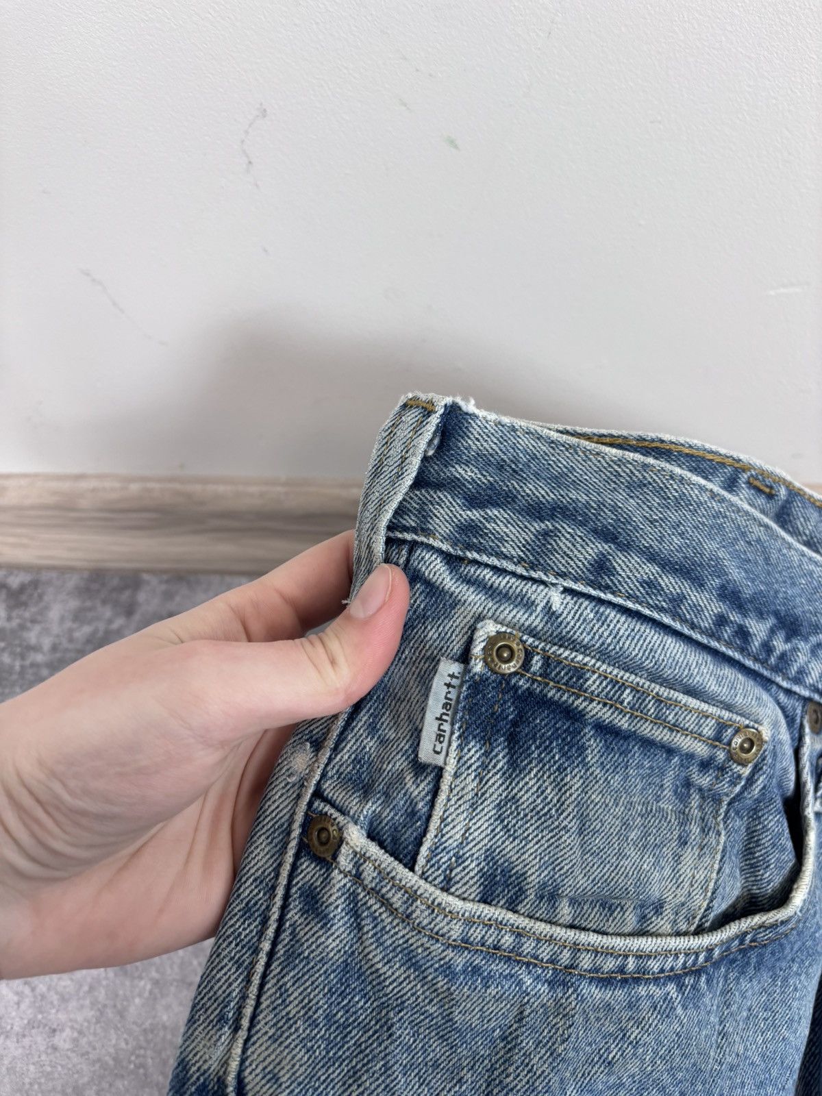 Carhartt Vintage Carhartt Faded Blue Denim Jeans Relaxed Fit Size US 32 / EU 48 - 19 Thumbnail