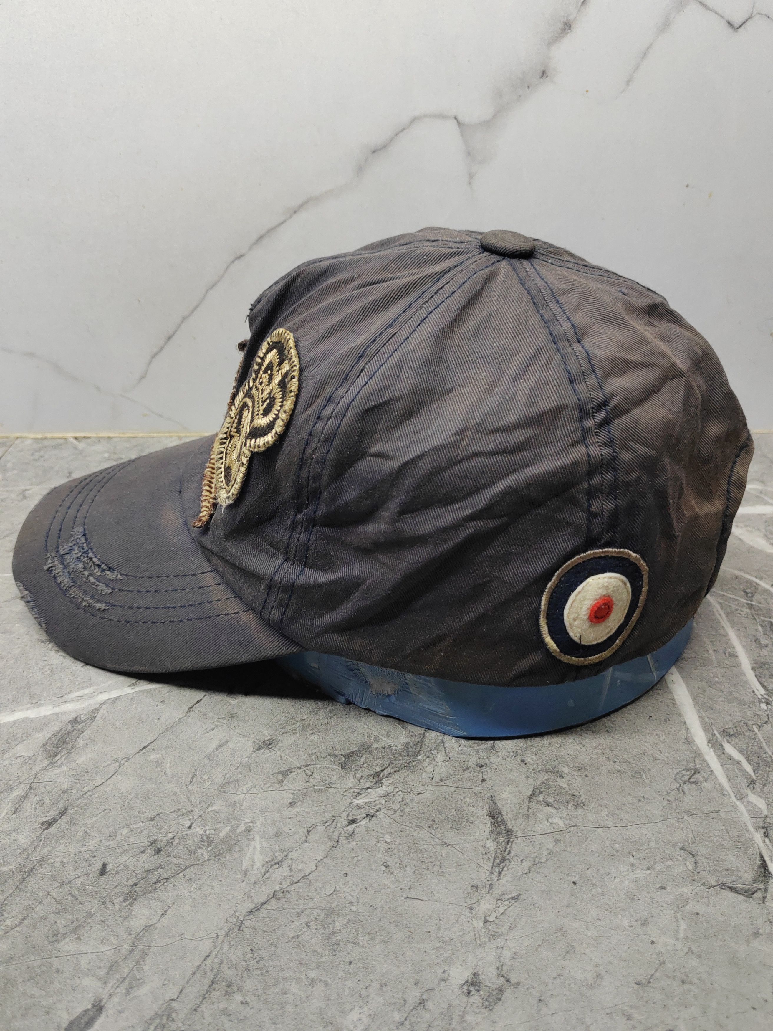Japanese Brand Vintage Series Patch Distressed Style Cap Hat Size ONE SIZE - 5 Thumbnail