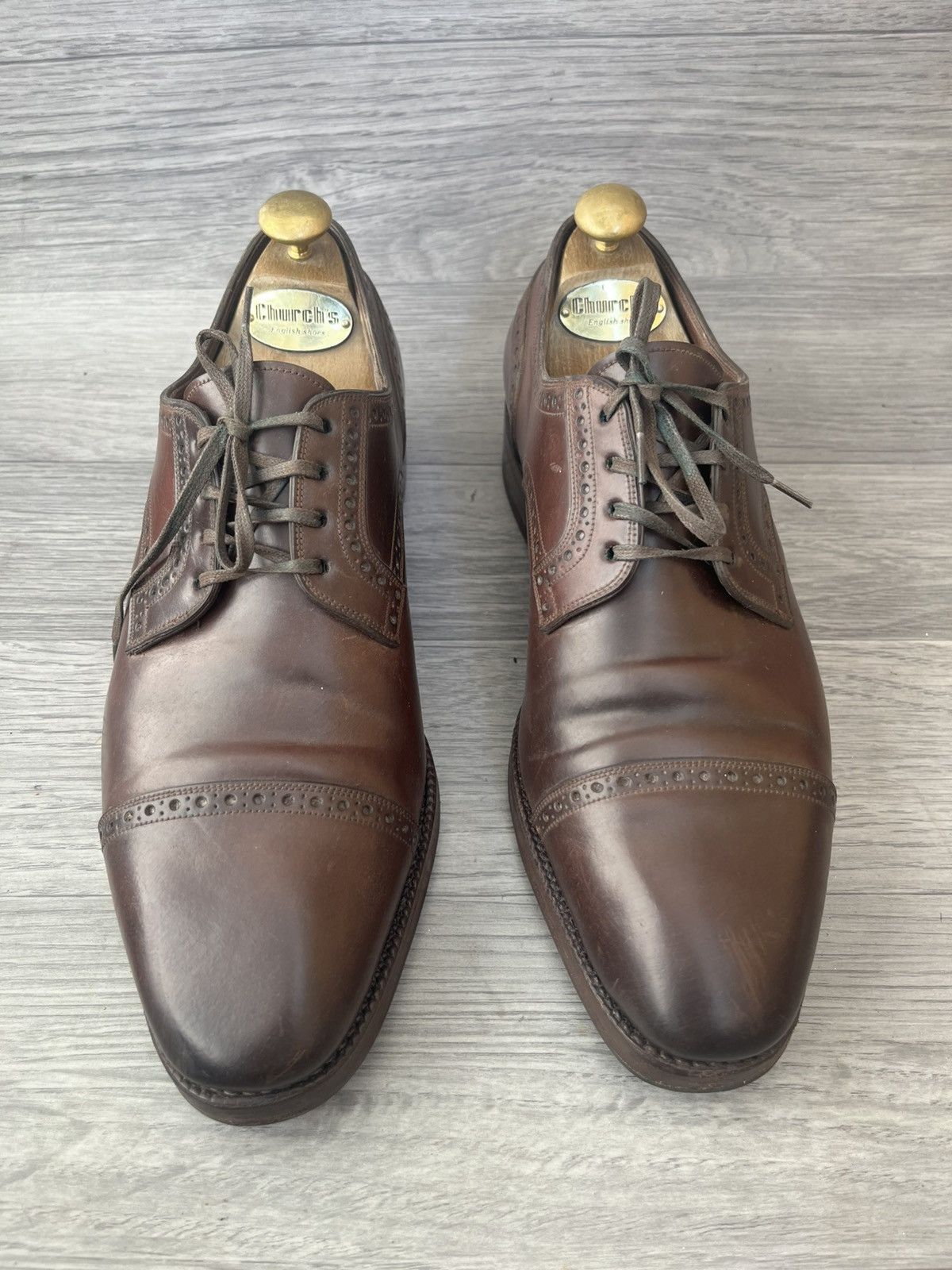 Carmina Carmina shell cordovan cap-toe oxford leather shoes uk 7 Size US 8 / EU 41 - 1 Thumbnail