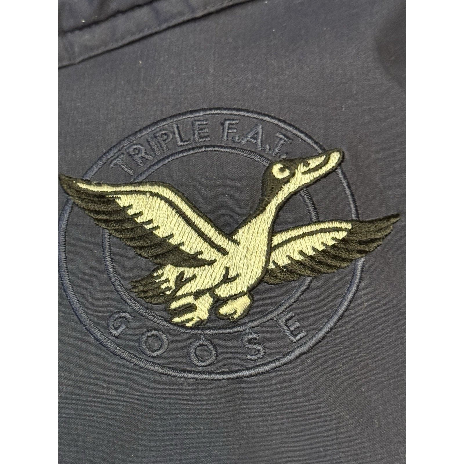 Triple Fat Goose Down Filled Vintage Coat Blue Nohood F.A.T, Men's — image 3 of 6