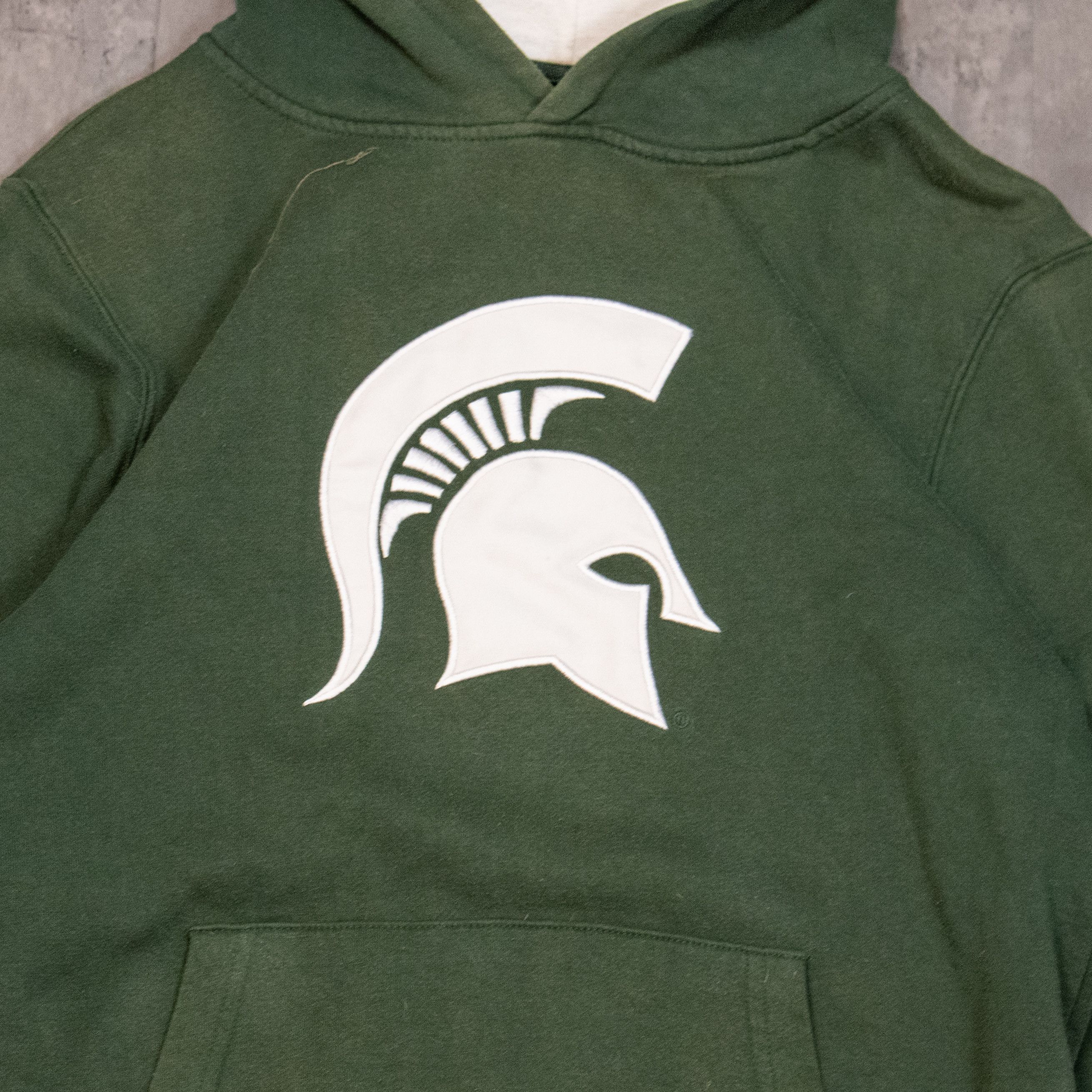 Japanese Brand Y2K 2000's Michigan State Sparentes Forest Green Hoodie Size US M / EU 48-50 / 2 - 3 Thumbnail