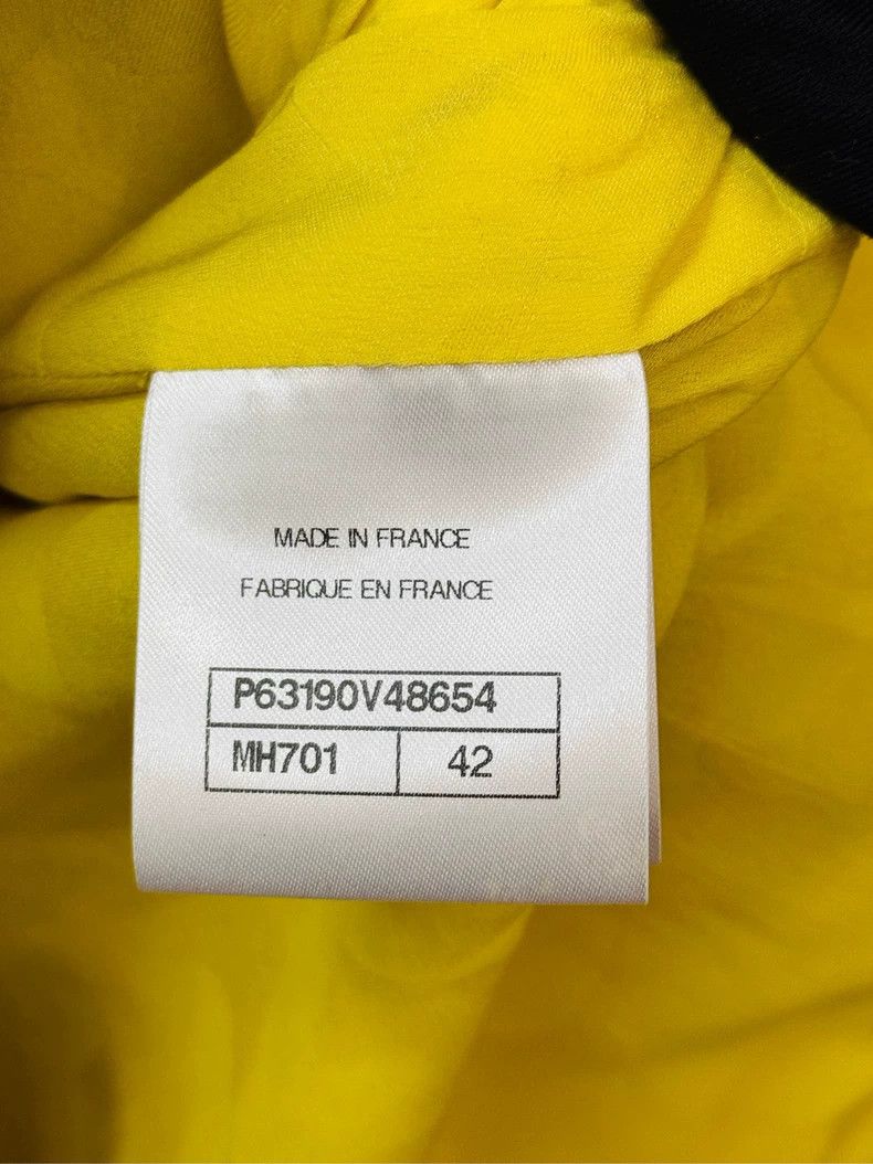 Chanel Chanel Chick yellow stand-up collar tweed jacket 2504-Nexta Size M / US 6-8 / IT 42-44 - 4 Thumbnail