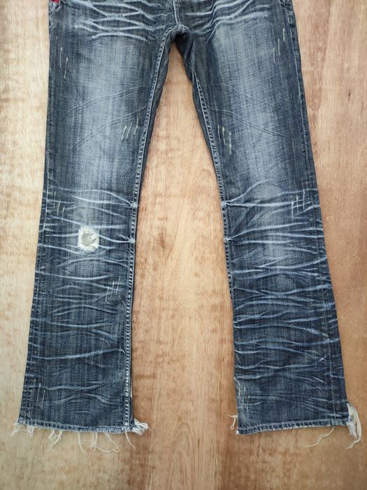 If Six Was Nine Semantic ripped Distressed denim punk pants #46-012DLAL Size US 32 / EU 48 - 12 Thumbnail