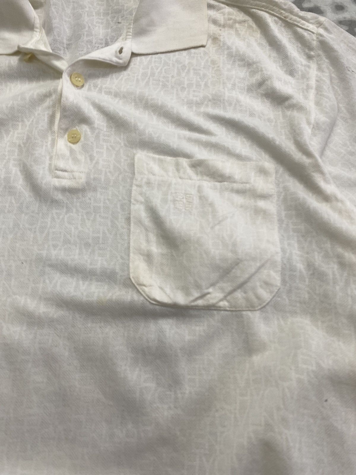 Givenchy GIVENCHY POLO SHIRT MONOGRAM SPELLOUT Size US M / EU 48-50 / 2 - 9 Thumbnail