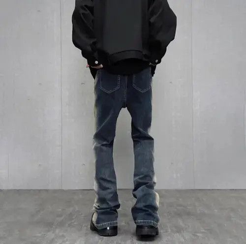 Designer × Japanese Brand Slim Flared Streetwear Vintage Design Jeans Size US 34 / EU 50 - 3 Thumbnail