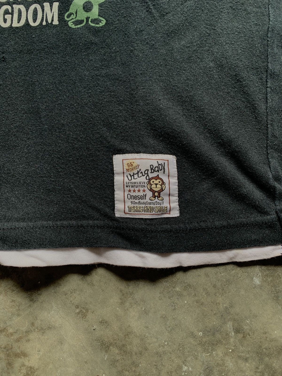 Hysteric Glamour × Japanese Brand × Le Grande Bleu (L.G.B.) Uttig Baby Double Layer Poem Rock Tshirt Size US M / EU 48-50 / 2 - 6 Thumbnail