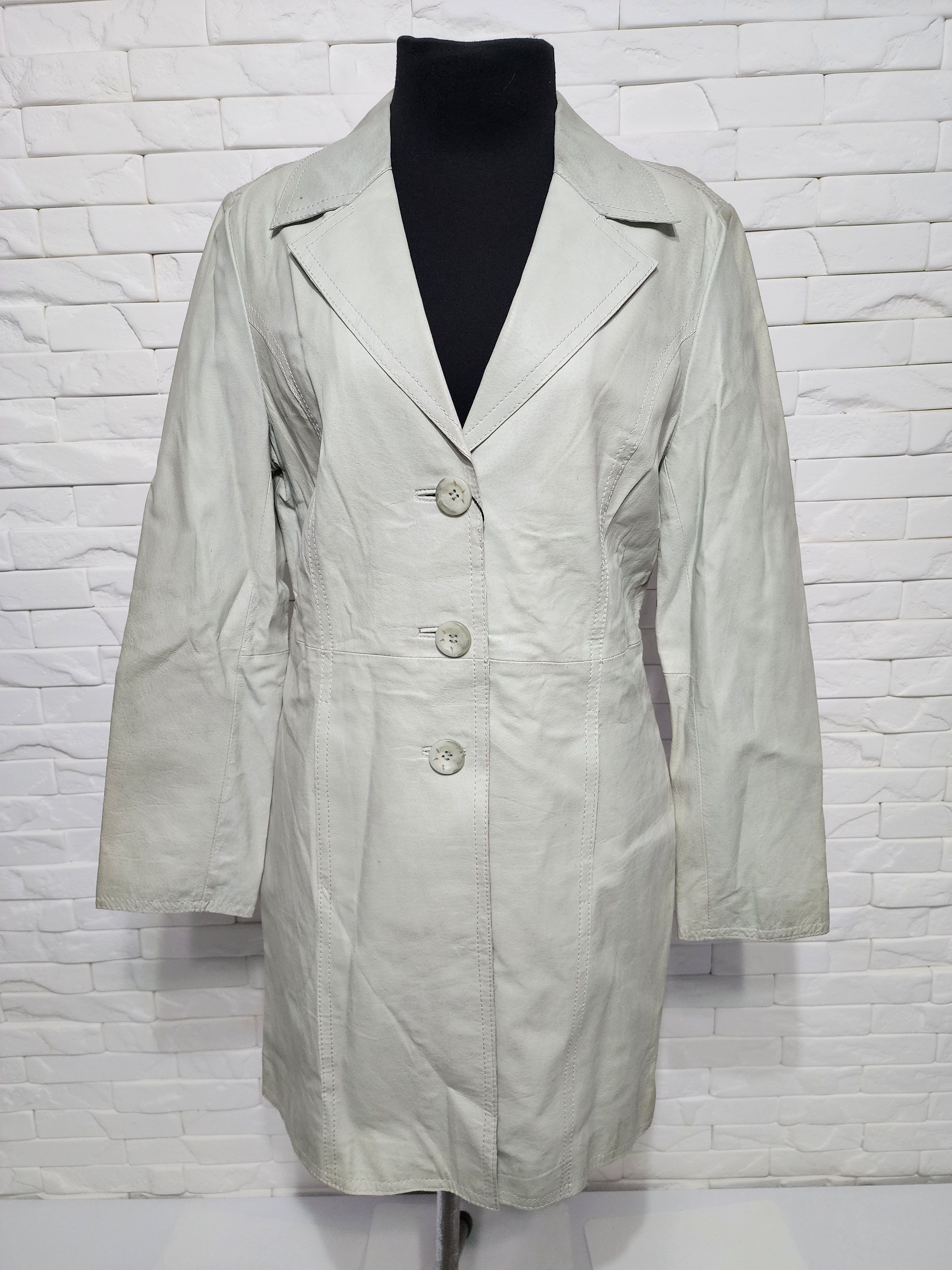 Other Stylish women's green leather jacket. Size L / US 10 / IT 46 - 1 Thumbnail