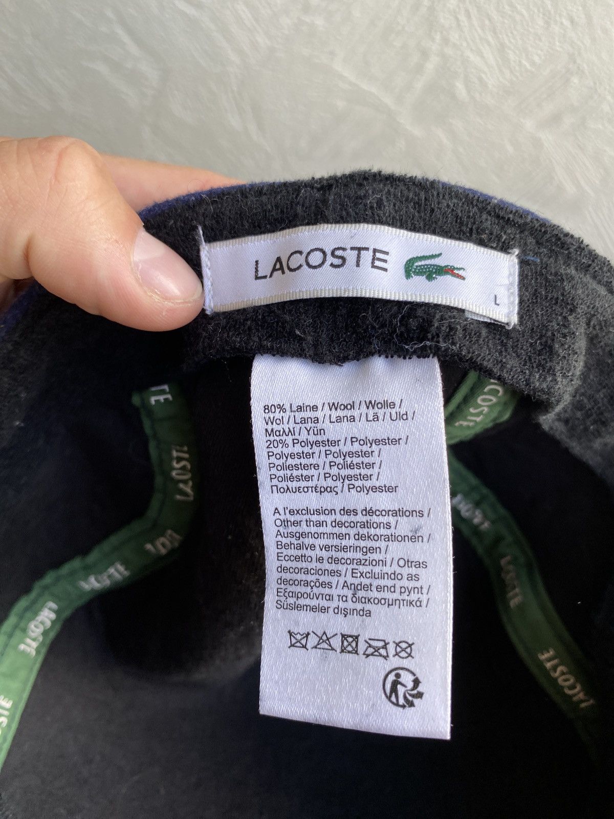 Lacoste Lacoste Vintage Wool Cap Hat Size ONE SIZE - 6 Thumbnail