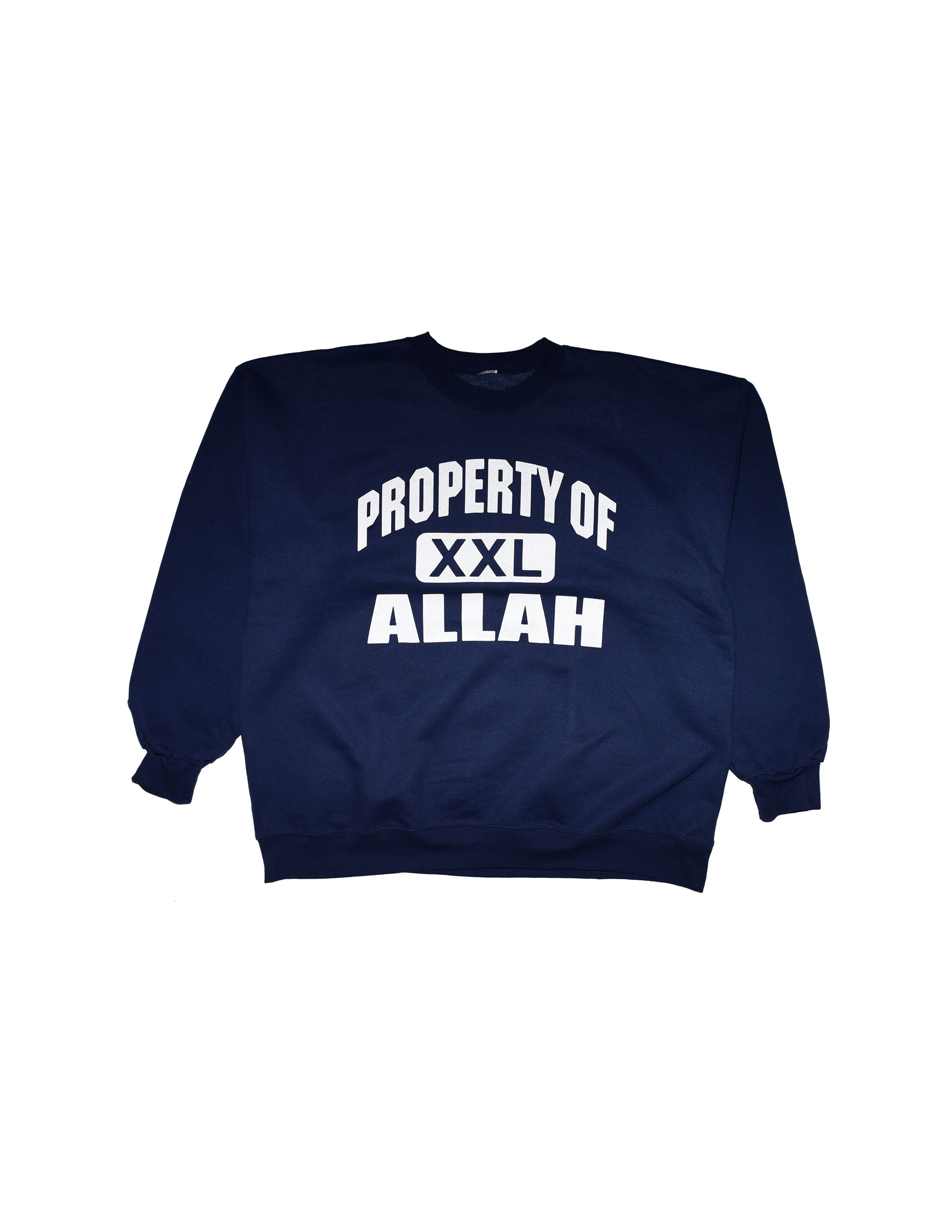 Vintage Property of ALLAH Crewneck by Boots4booters Size US XXL / EU 58 / 5 - 1 Thumbnail