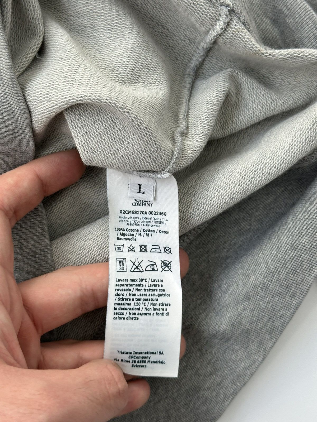 C.P. Company C.P Comapny Sweatshirt Logo Men's Gray Size US L / EU 52-54 / 3 - 9 Thumbnail