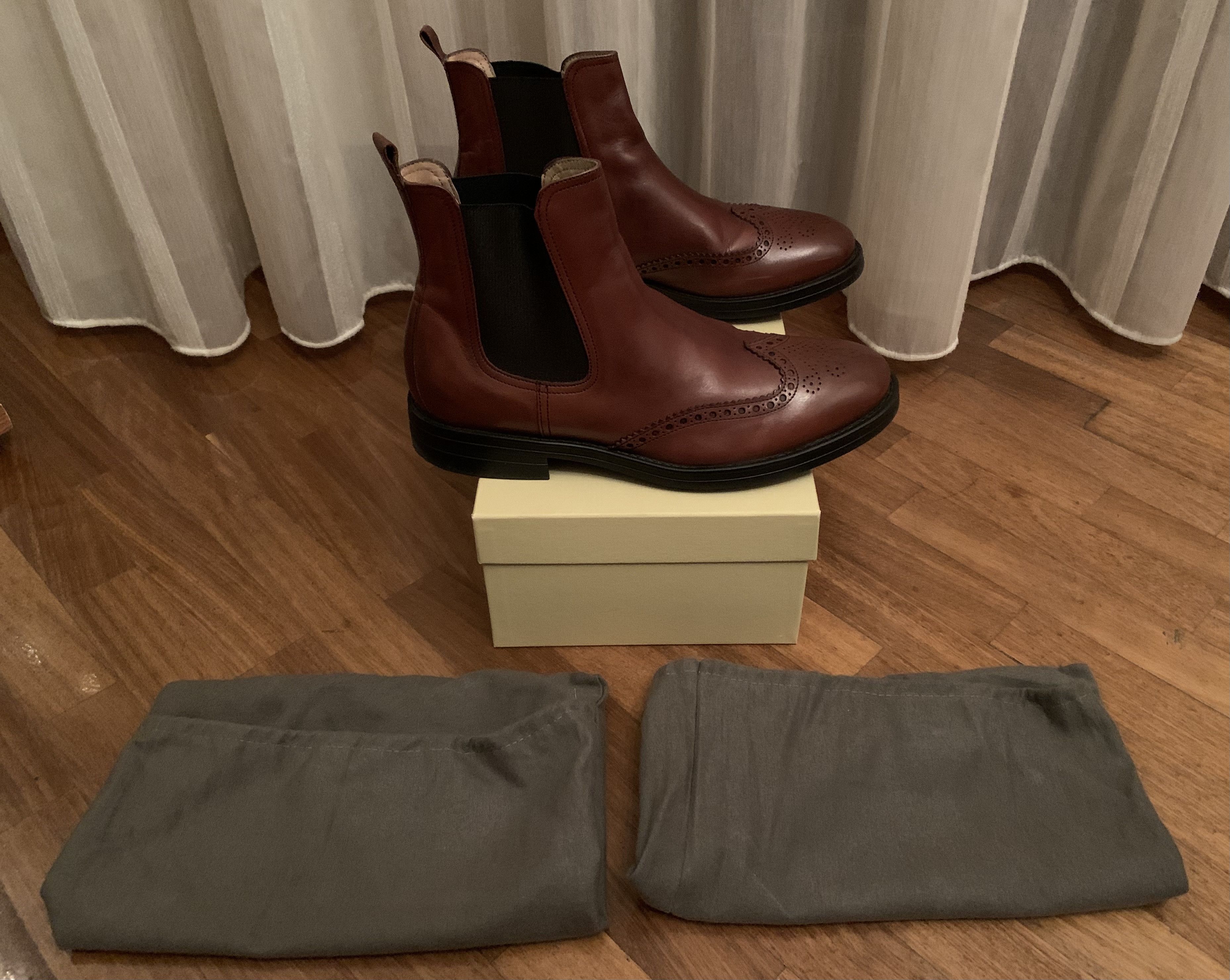 Other Stefano Branchini Men's Oxford Chelsea Boots (retail €480) Size US 12 / EU 45 - 1 Thumbnail