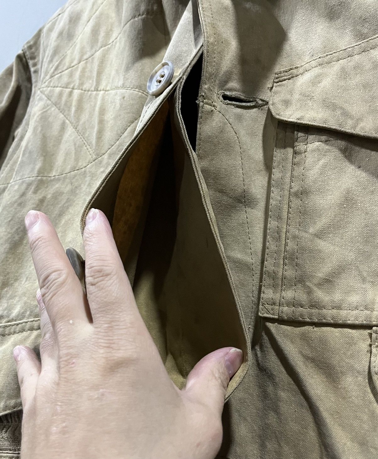 Filson Rare Vintage 80s Filson Tin Cloth Field Jacket Rugged Style Size US L / EU 52-54 / 3 - 12 Thumbnail