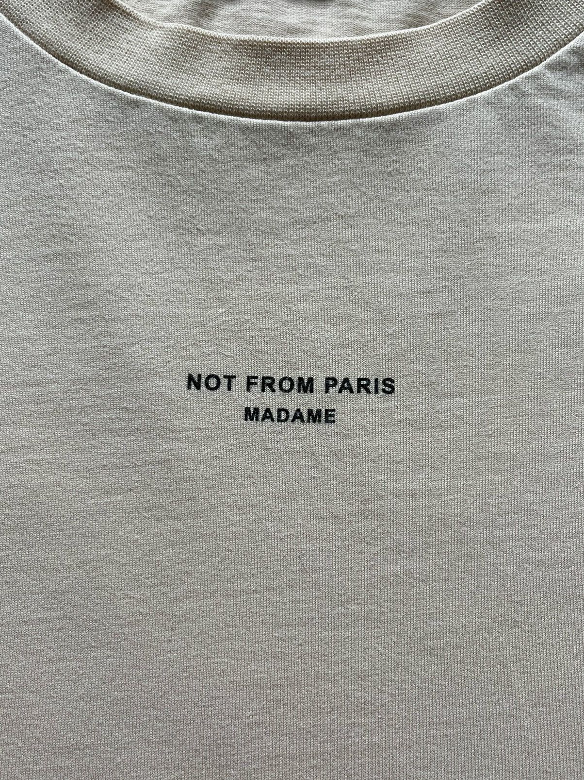 Drole De Monsieur Drole De Monsieur Not From Paris Madame DDM NFPM Beige Tee Size US M / EU 48-50 / 2 - 3 Thumbnail