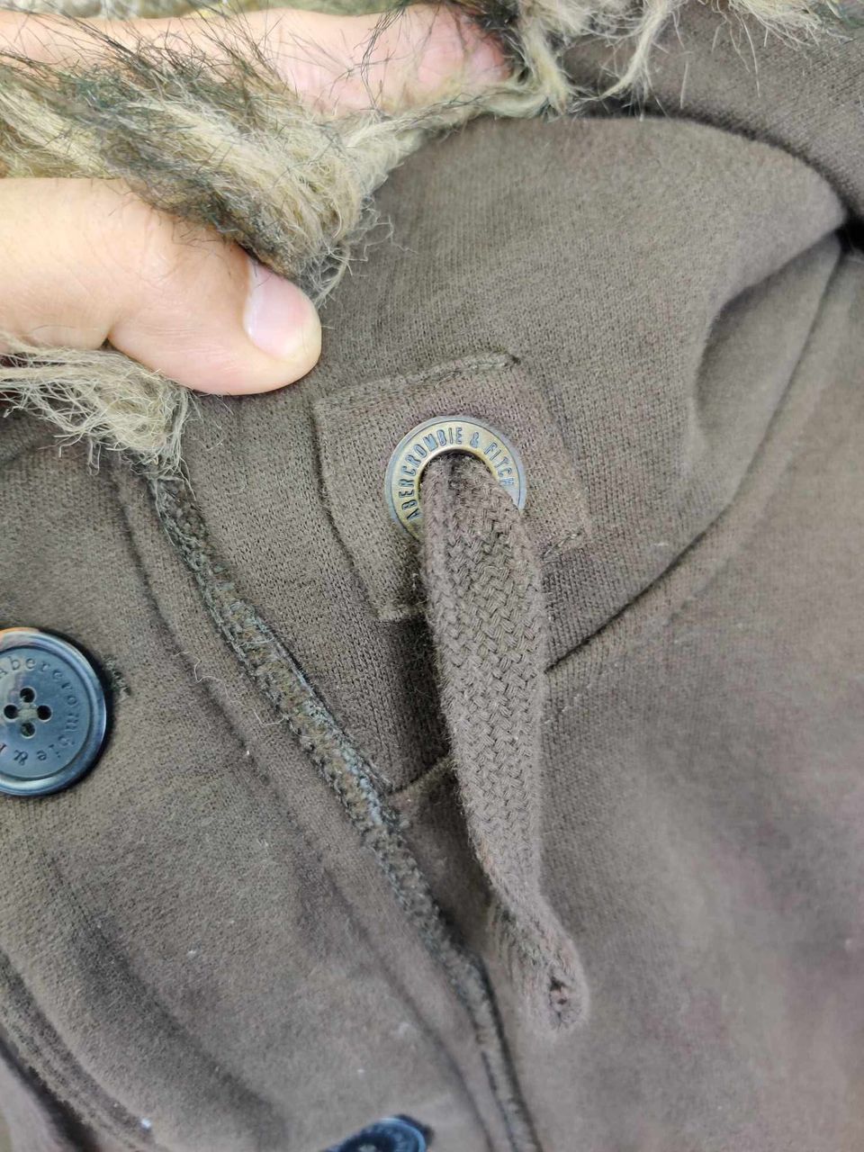 Abercrombie & Fitch Vintage Abercrombie & Fitch Shearling Fur Hoodie Jacket Size US XL / EU 56 / 4 - 10 Thumbnail