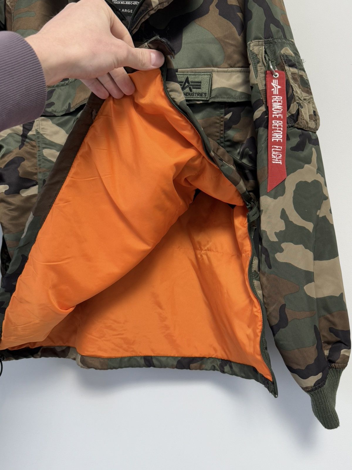 Alpha Industries ALPHA INDUSTRIES Hpo Anorak Camo pour Hommes Blousons Size US L / EU 52-54 / 3 - 13 Thumbnail