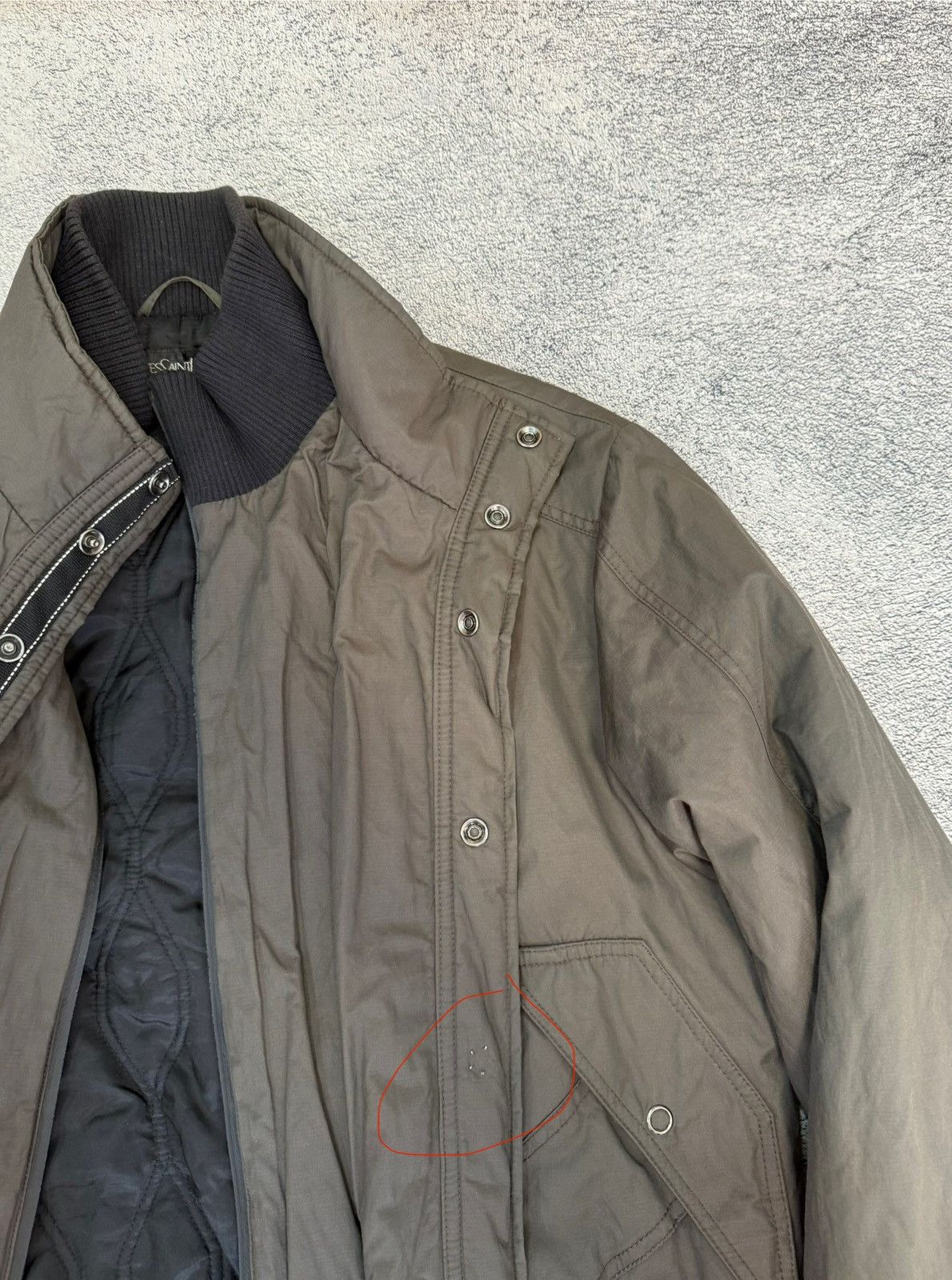 Yves Saint Laurent YSL Yves Saint Laurent Jacket L Graphite Logo Bomber Designe Size US L / EU 52-54 / 3 - 19 Thumbnail