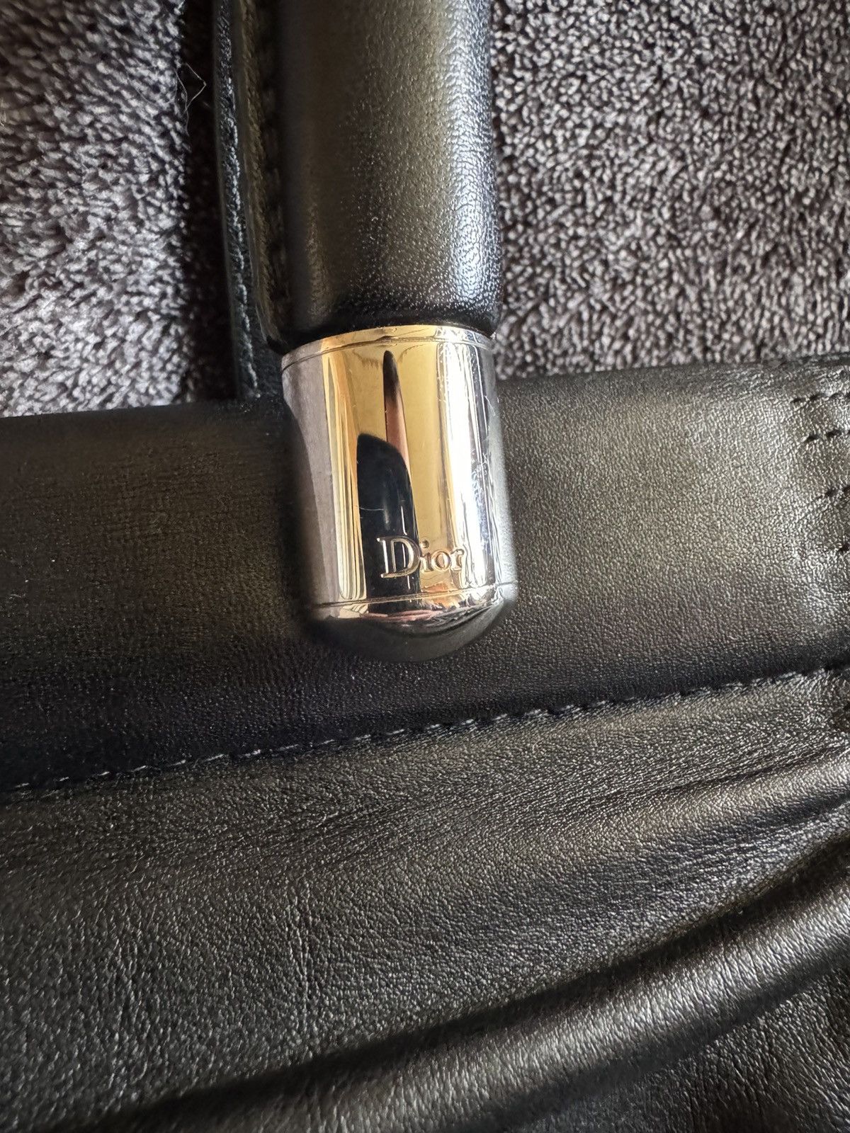 Dior Dior Karenina Black Leather HandBag Size ONE SIZE - 5 Thumbnail