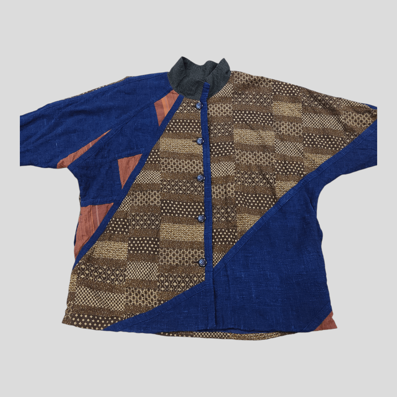 Indigo Japanese Indigo Patchwork Boro Kimono Jacket Size US L / EU 52-54 / 3 - 5 Thumbnail