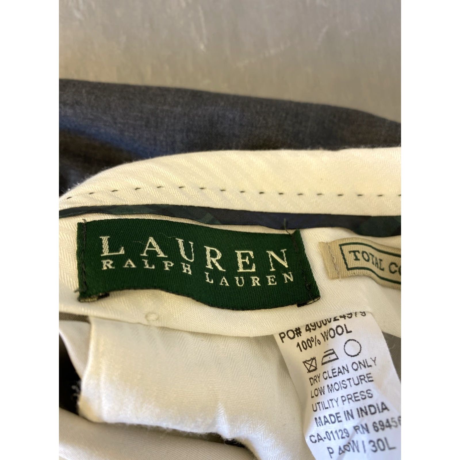 Ralph Lauren VINTAGE Lauren Ralph Lauren Dress Pants Slim Fit 40x30 Dark Gray Wool Mens Size US 40 / EU 56 - 8 Thumbnail