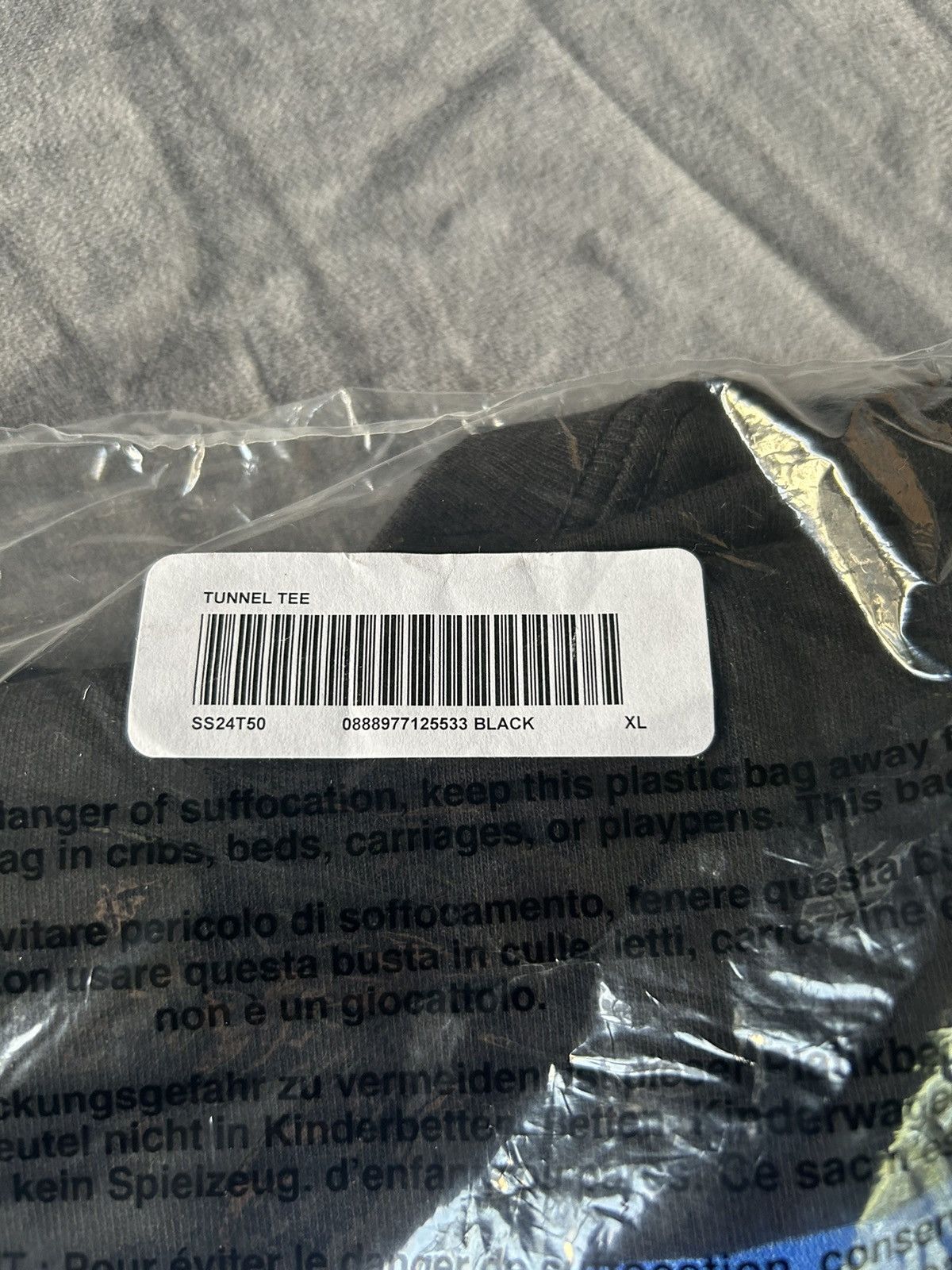 Supreme Supreme Tunnel Tee Black XL SS24 Size US XL / EU 56 / 4 - 5 Thumbnail