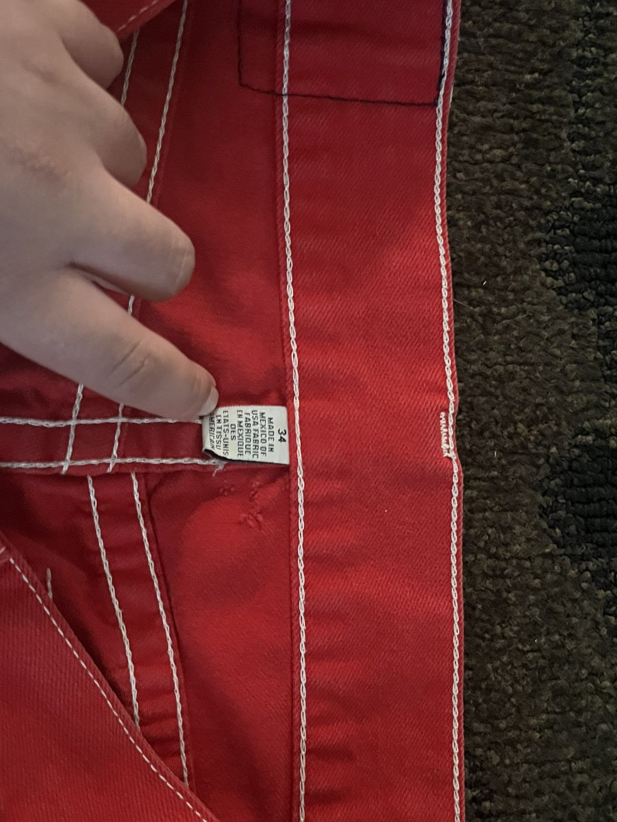 True Religion TRUE RELIGION RED JEANS SIZE 34 Size US 34 / EU 50 - 5 Thumbnail