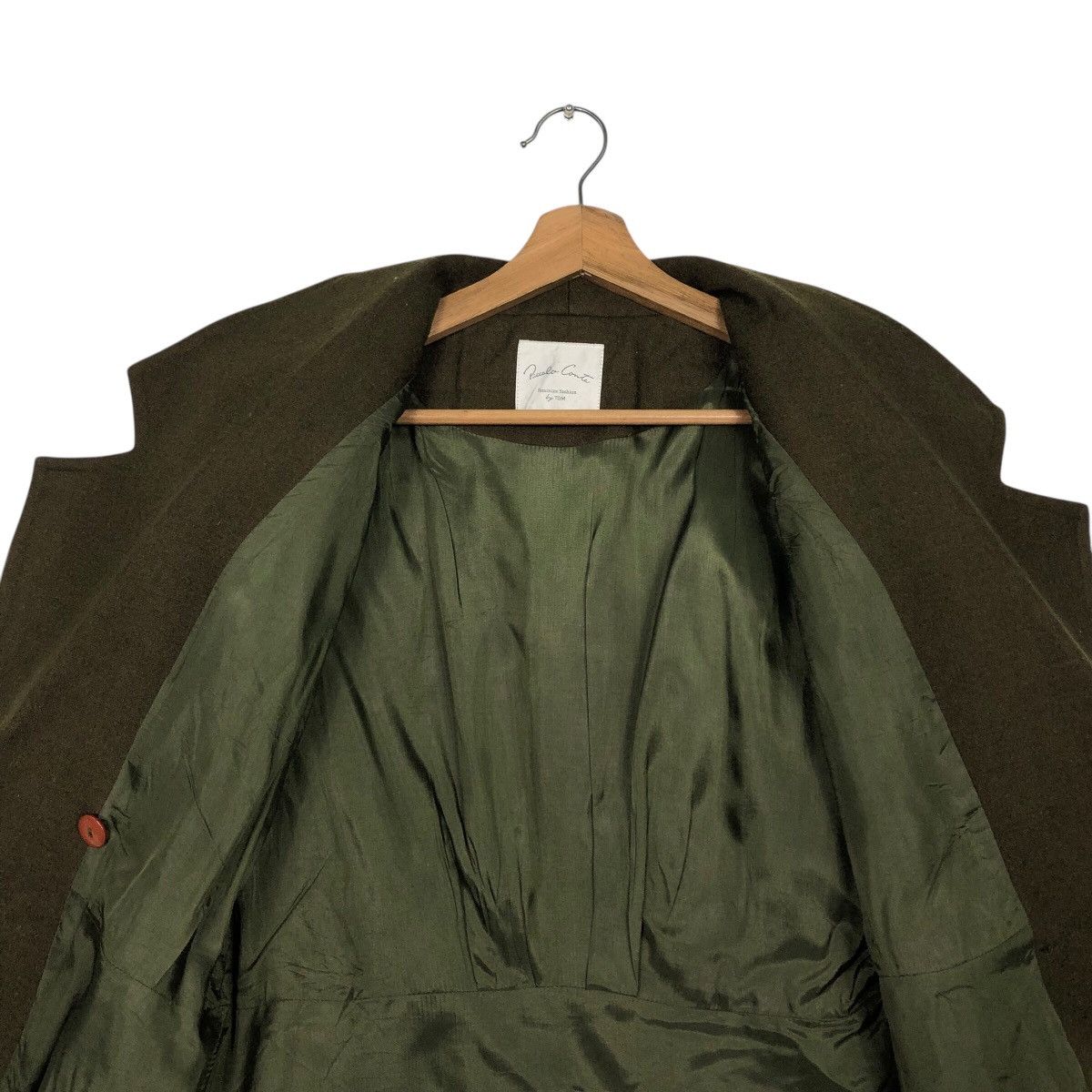 Japanese Brand 📌Vintage Cropped Wool Jacket Double Collar Piccalo Conte Size US M / EU 48-50 / 2 - 15 Thumbnail
