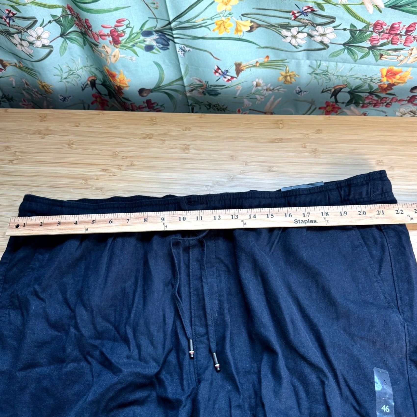 Tommy Hilfiger Tommy Hilfiger Mens Navy Blue Linen Blend Drawstring Shorts 46W MW39880 NEW Size US 30 / EU 46 - 6 Thumbnail