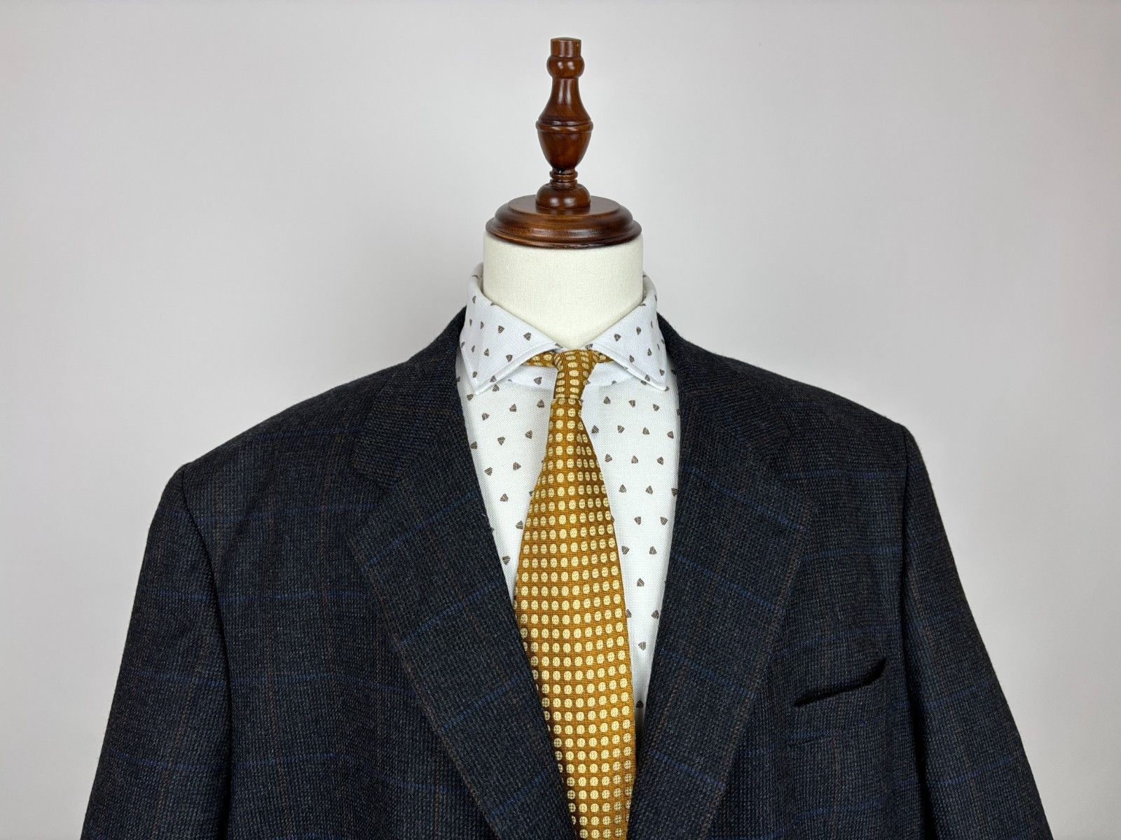 Other Edler Von F Oxford Wool Check Blazer Jacket Sport Coat Size 54R - 3 Thumbnail