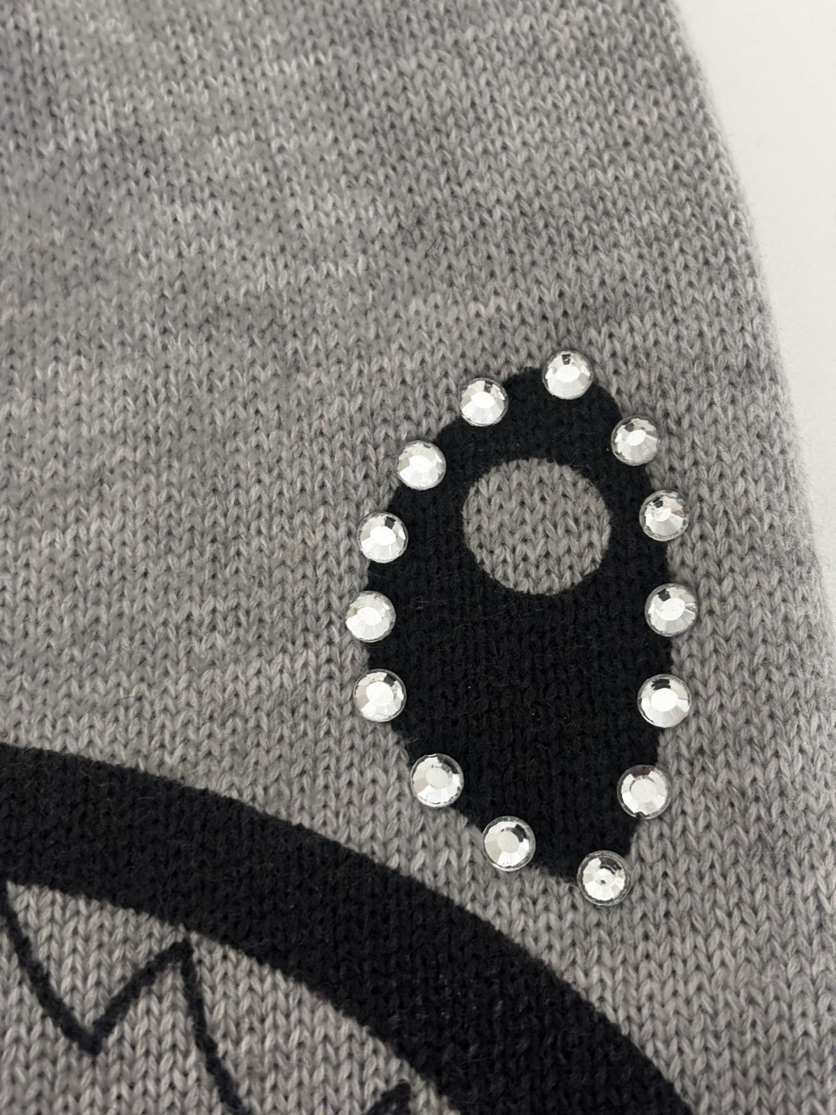 Bape Authentic ape bape crystal shark knit cap beanie gray new Size ONE SIZE - 3 Thumbnail