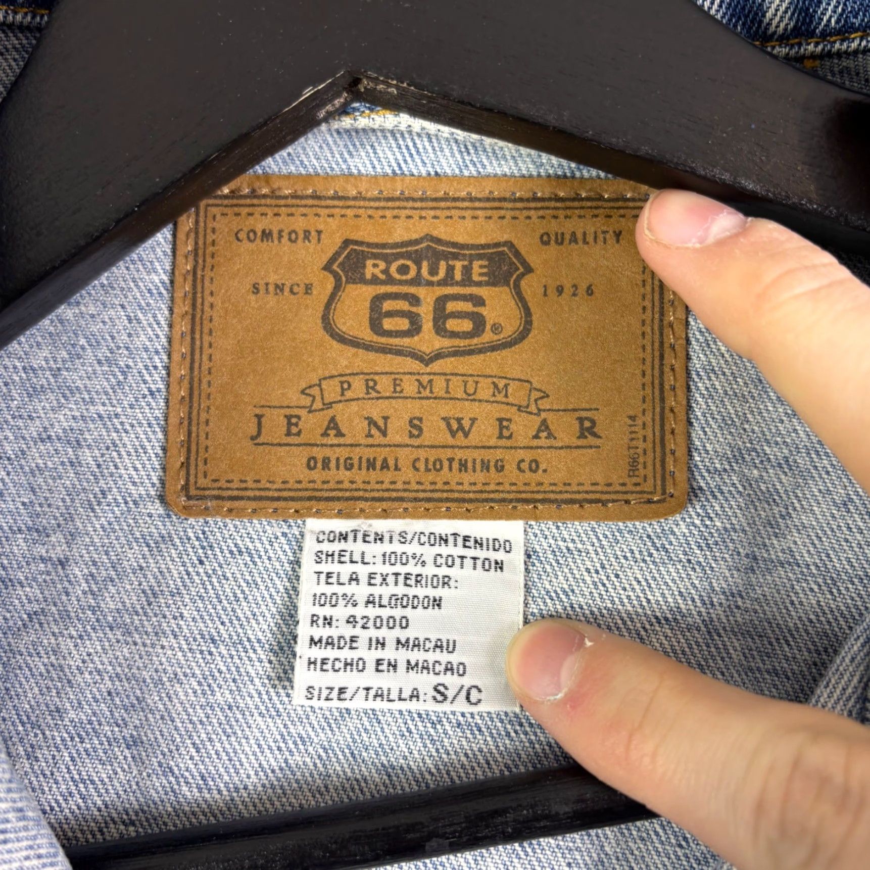 Route 66 VINTAGE Route 66 Denim Jacket Blue Size S Jacket Size US 29 - 5 Thumbnail