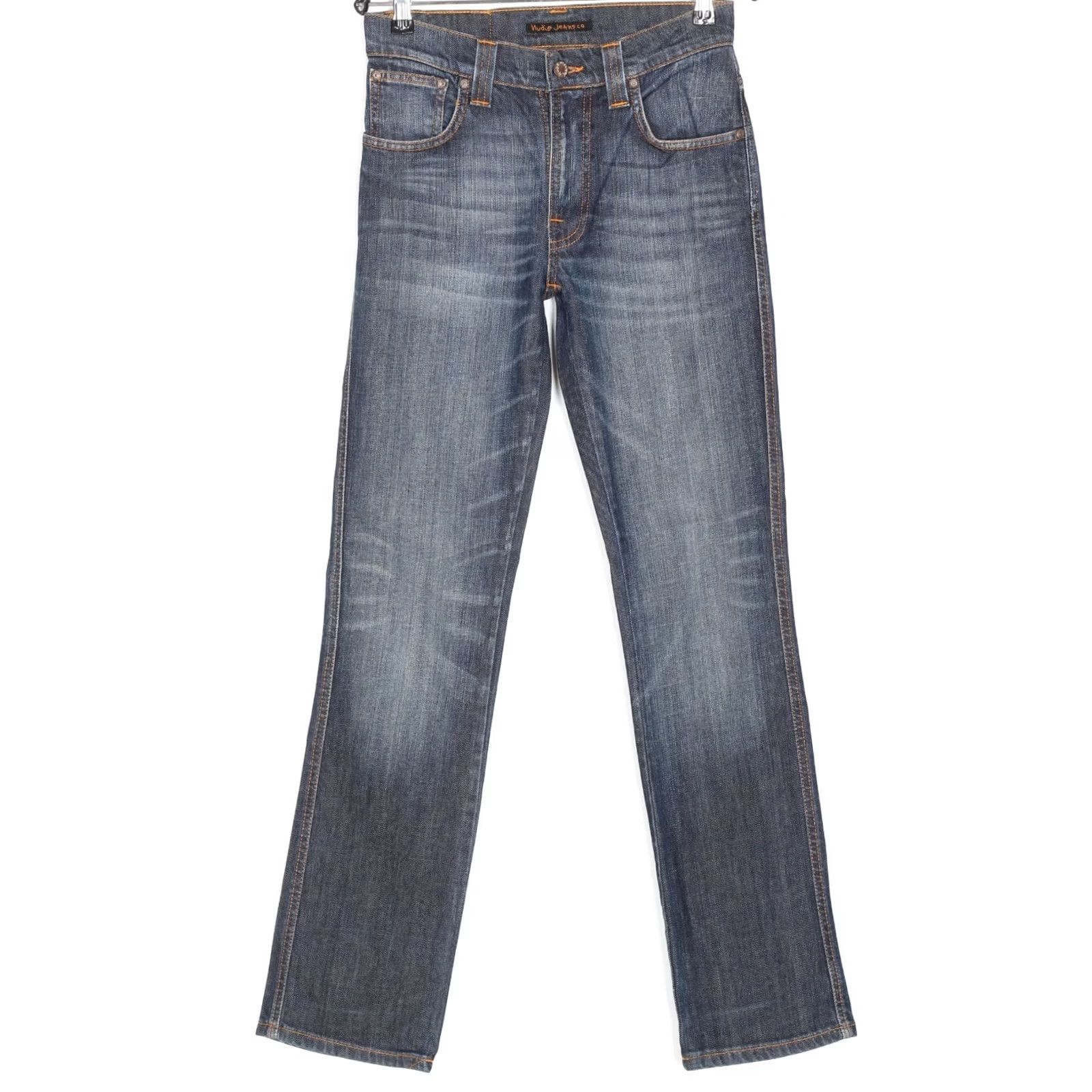 Nudie Jeans NUDIE JEANS SLIM JIM COLD DENIM Denim Jeans Men 29/32 Blue Regular Stretch DZ6732 Size US 29 - 2 Thumbnail