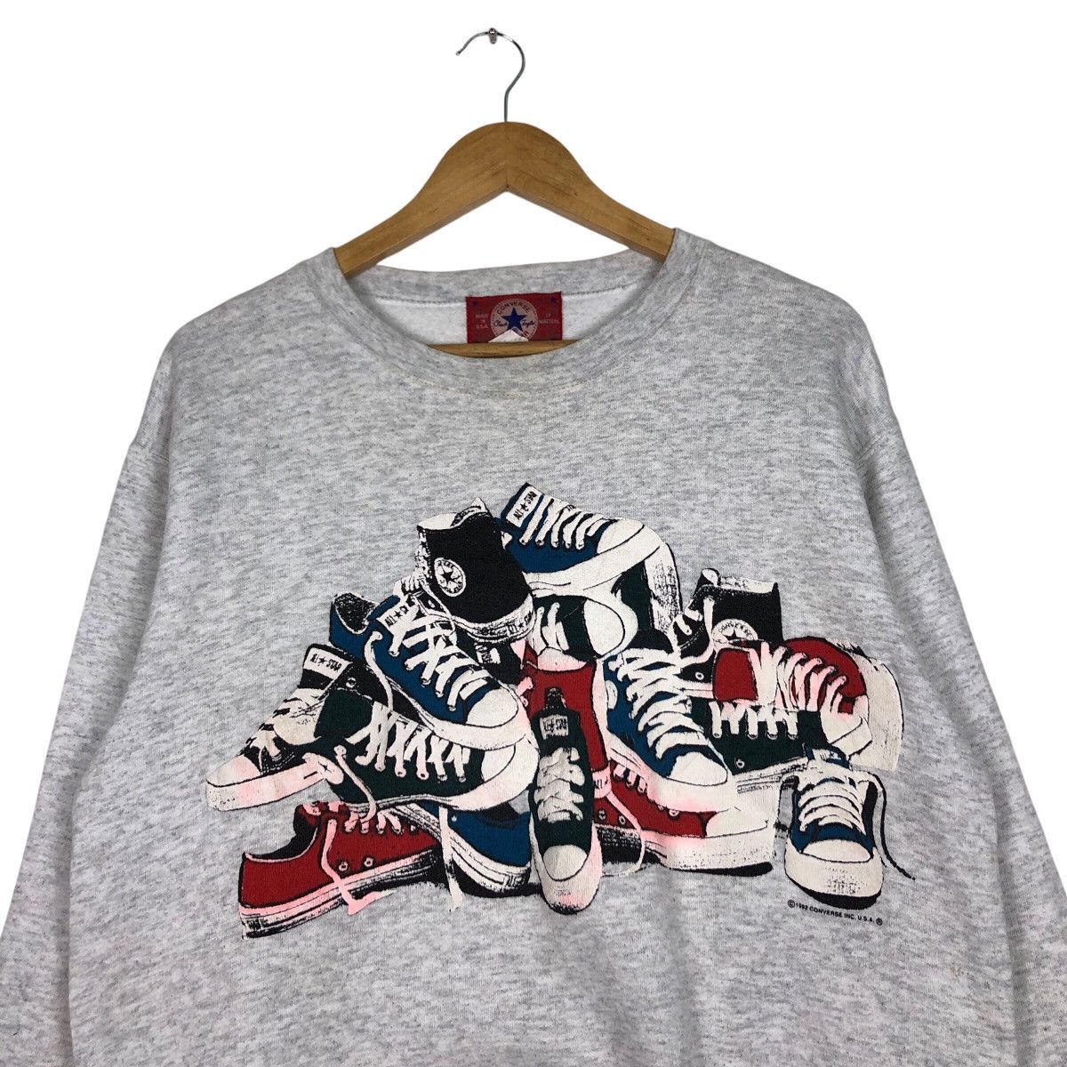 Converse × Japanese Brand Vintage Converse Sweatshirt Rare Design 90s Size US M / EU 48-50 / 2 - 2 Thumbnail