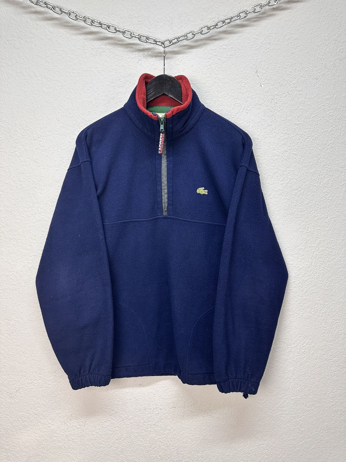 Lacoste Vintage Lacoste 1/3 zip fleece Sweater Y2K streetwear Ralph Size US M / EU 48-50 / 2 - 3 Thumbnail