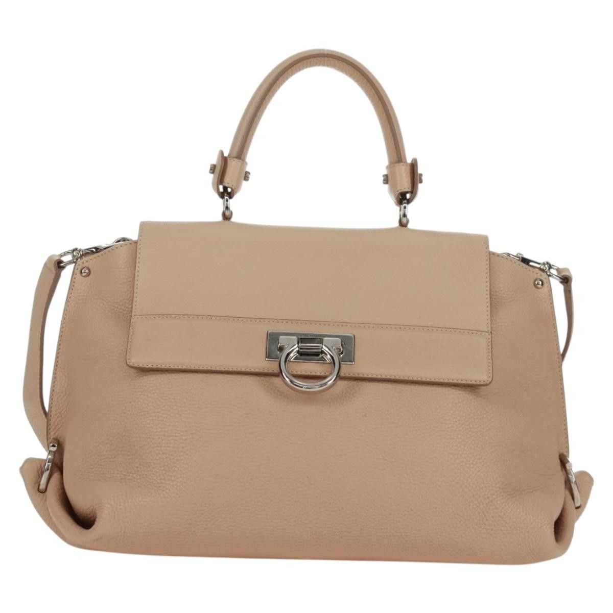 Salvatore Ferragamo Salvatore Ferragamo Sofia Satchel Grainy Leather Size ONE SIZE - 1 Thumbnail