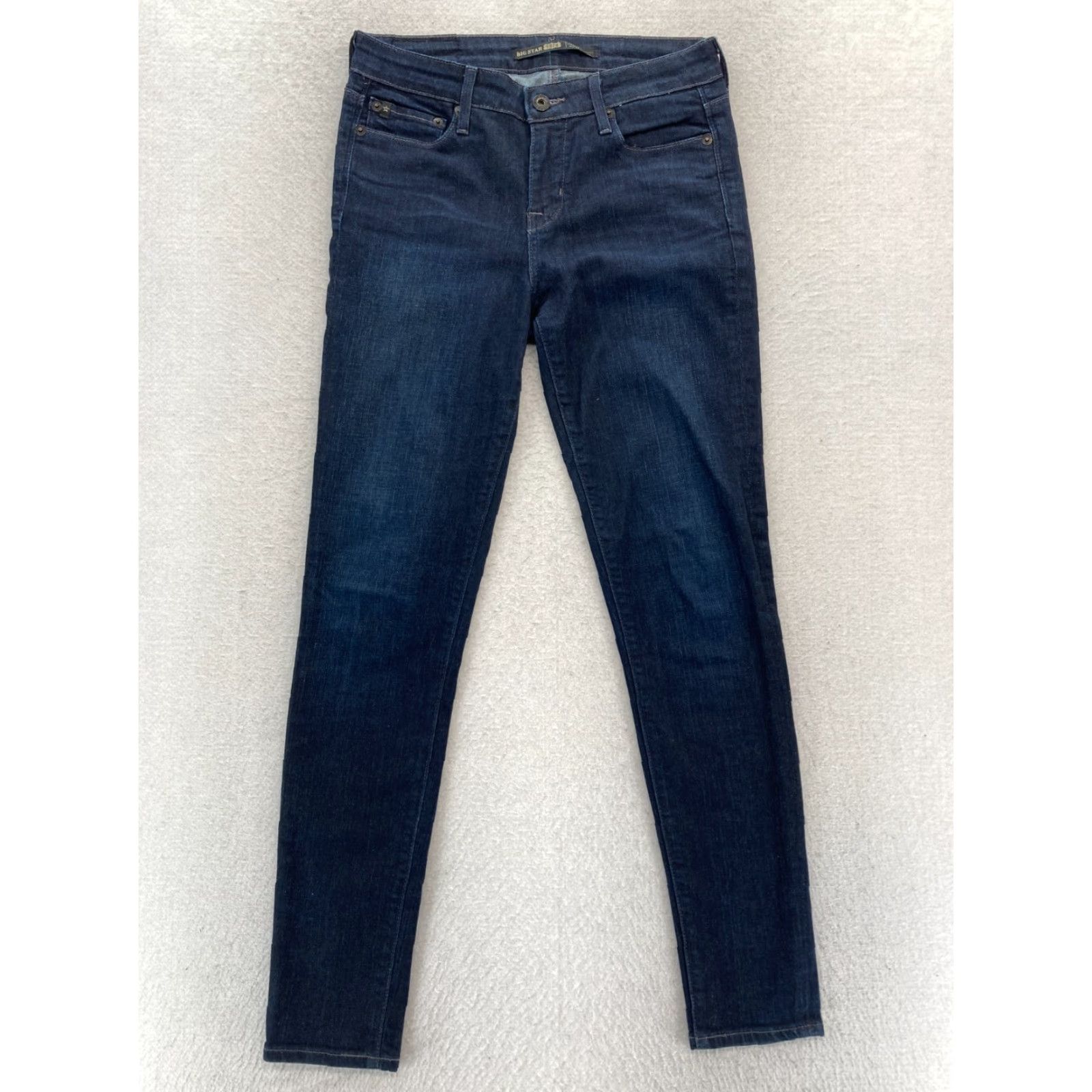 Denime BIG STAR Jeans Women's 26 Andrea Mid Rise Skinny Dark Blue Stretch Denim Western Size 26" / US 2 / IT 38 - 2 Thumbnail