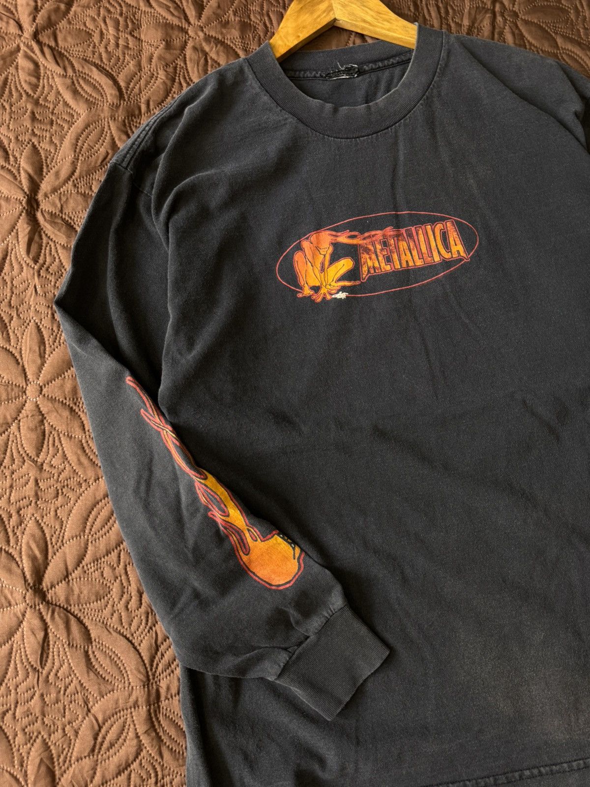 Band Tees Vintage late 90s metallica longsleve Squindo Flame by giant Size US L / EU 52-54 / 3 - 2 Thumbnail