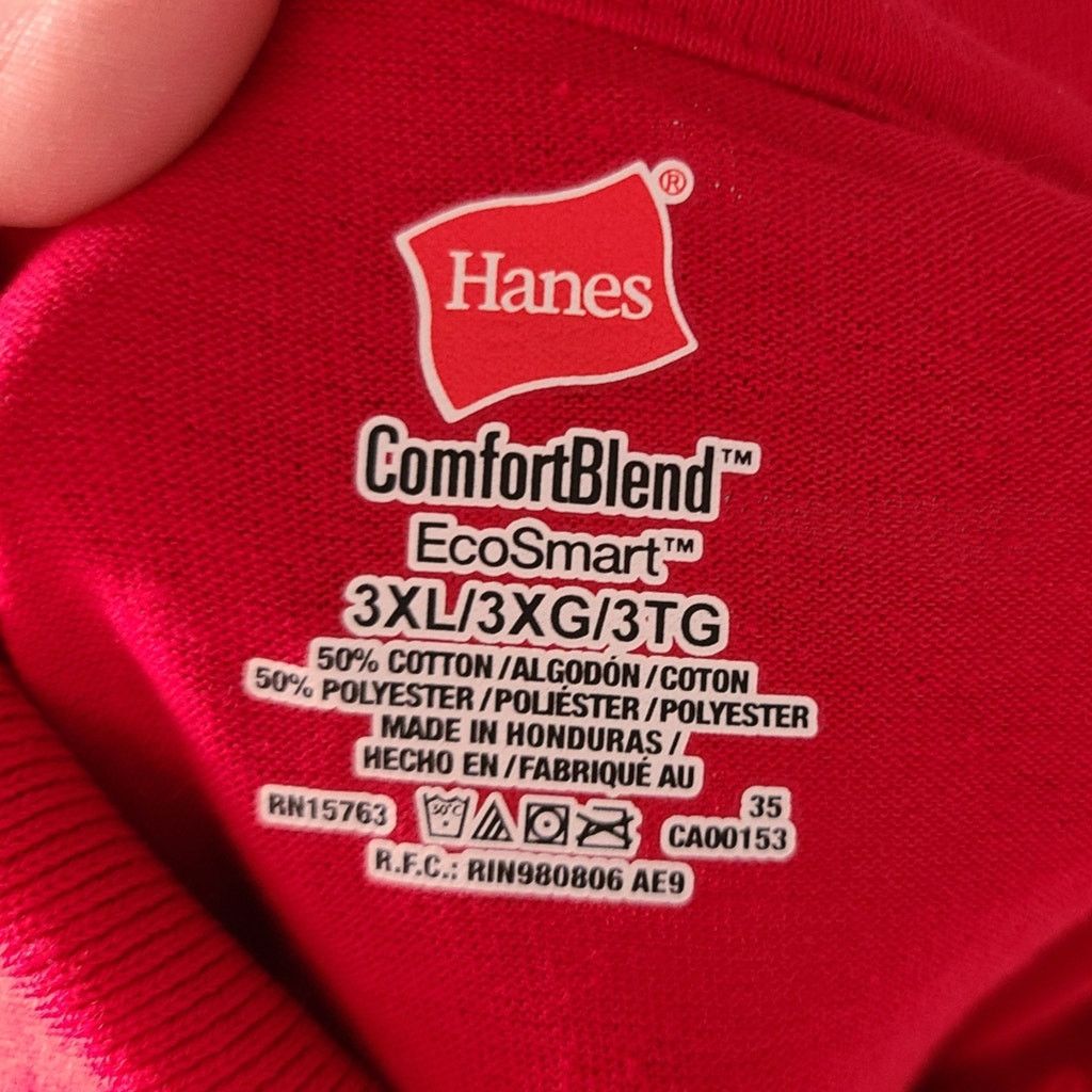 Hanes NWOT Hanes red short sleeve polo size 3x Size US XXL / EU 58 / 5 - 5 Thumbnail