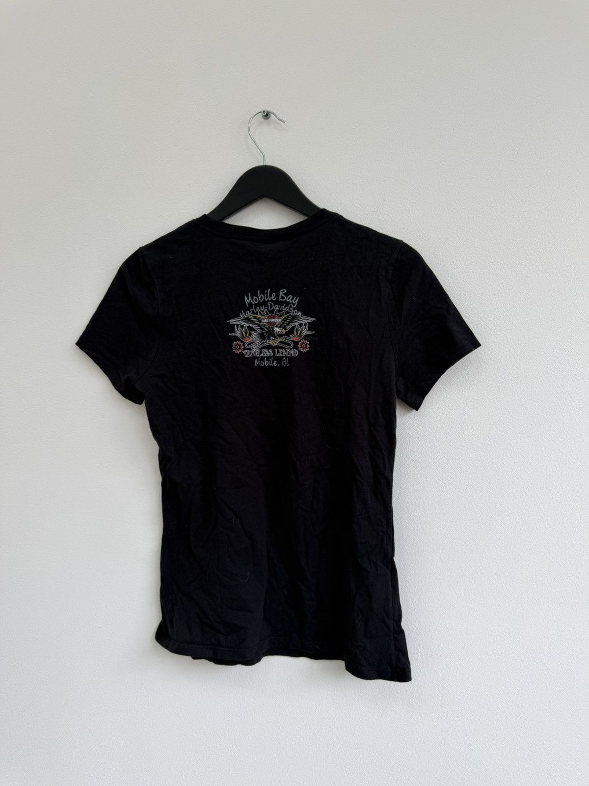 Harley Davidson Vintage 2000s Harley-Davidson Logo T-Shirt Washed Y2K Size US S / EU 44-46 / 1 - 7 Thumbnail