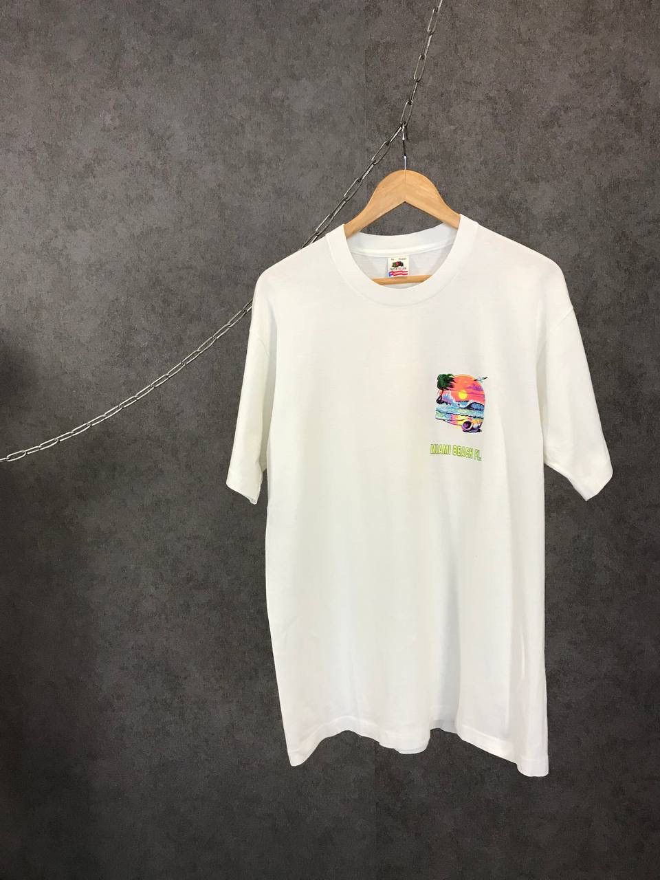 Other Miami Beach 1991 vintage made in USA single stitch tee Size US XL / EU 56 / 4 - 1 Thumbnail