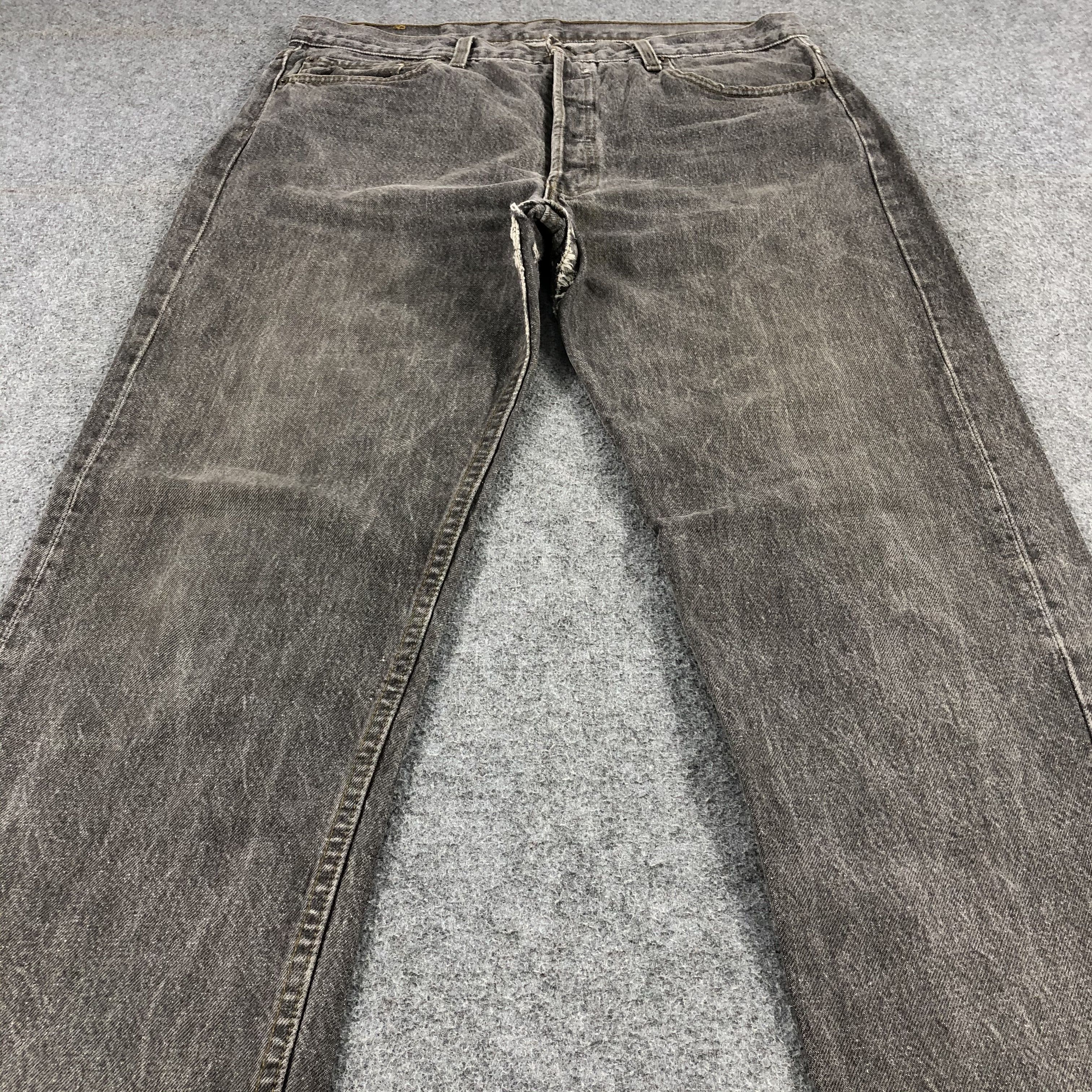 Levi's × Vintage Vintage 90s Distress Levis 501 Jeans-JM1570 Size US 35 - 3 Thumbnail