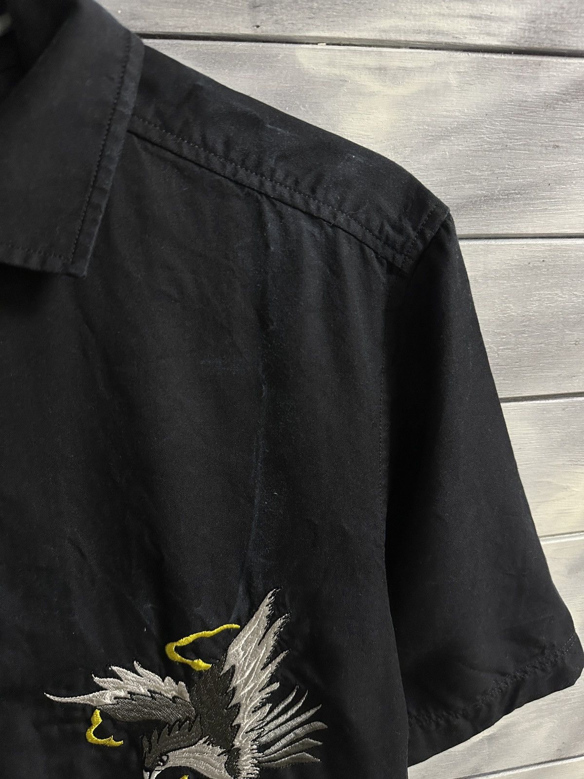 Diesel Rare Shirt Button Diesel Bird Japan Style Big Logo Size US M / EU 48-50 / 2 - 14 Thumbnail