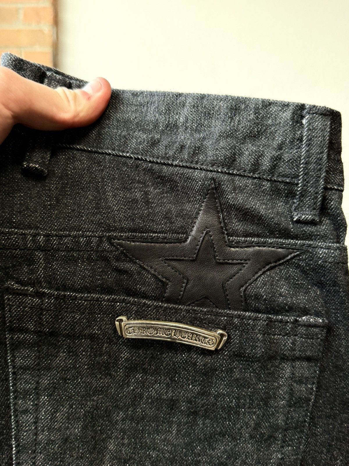 Chrome Hearts Chrome Hearts Multi Star Patch Selvedge Jeans Size US 31 - 11 Thumbnail