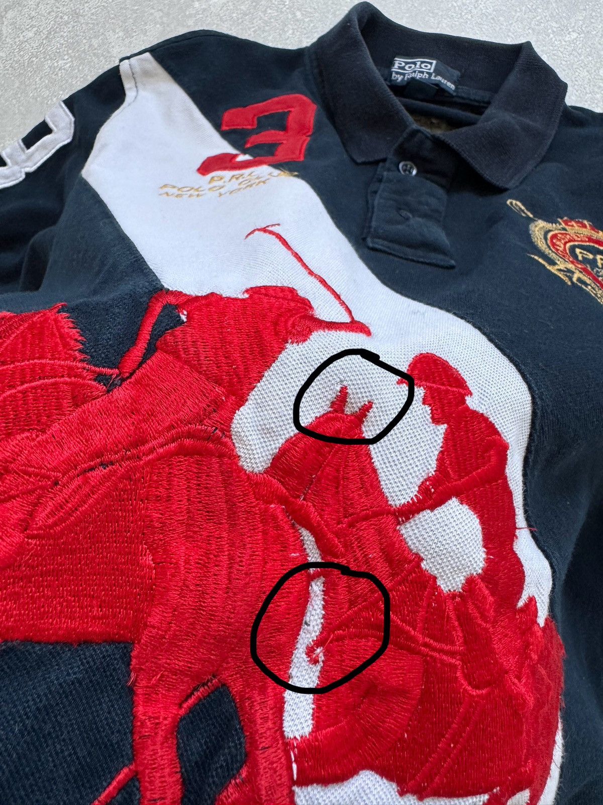 Polo Ralph Lauren Vintage Polo Ralph Lauren New York Big Logo Rugby Polo Shirt Size US L / EU 52-54 / 3 - 11 Thumbnail