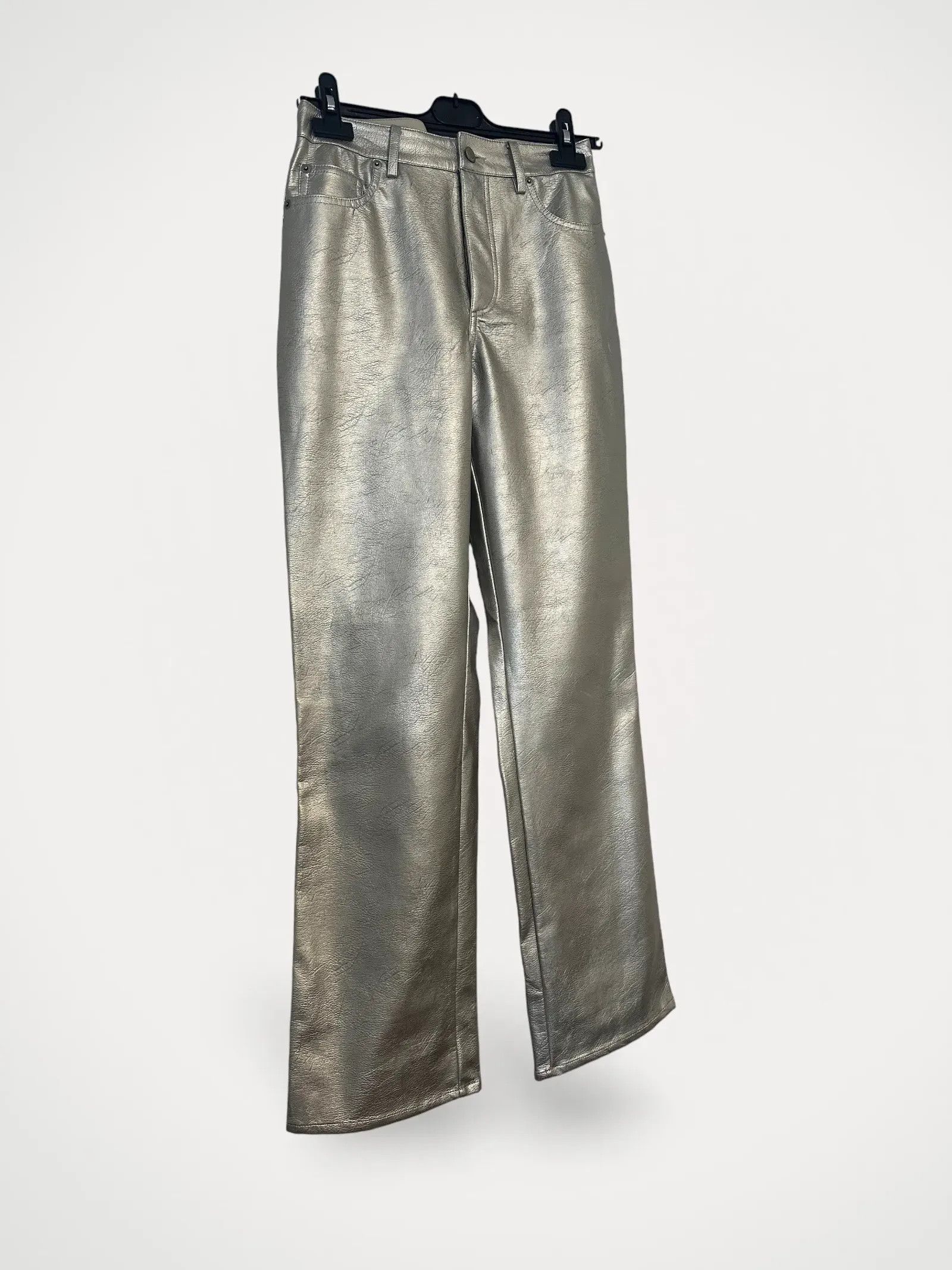 H&M H&M Byxor i fuskskinn Pants Size 26" / US 2 / IT 38 - 1 Thumbnail