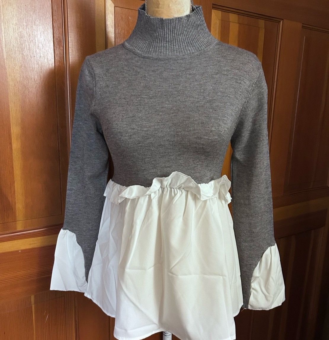 Designer × Other NWT, Lavishly Paris Womens Ladies 2 in 1 Layered Blouse Size M / US 6-8 / IT 42-44 - 9 Thumbnail
