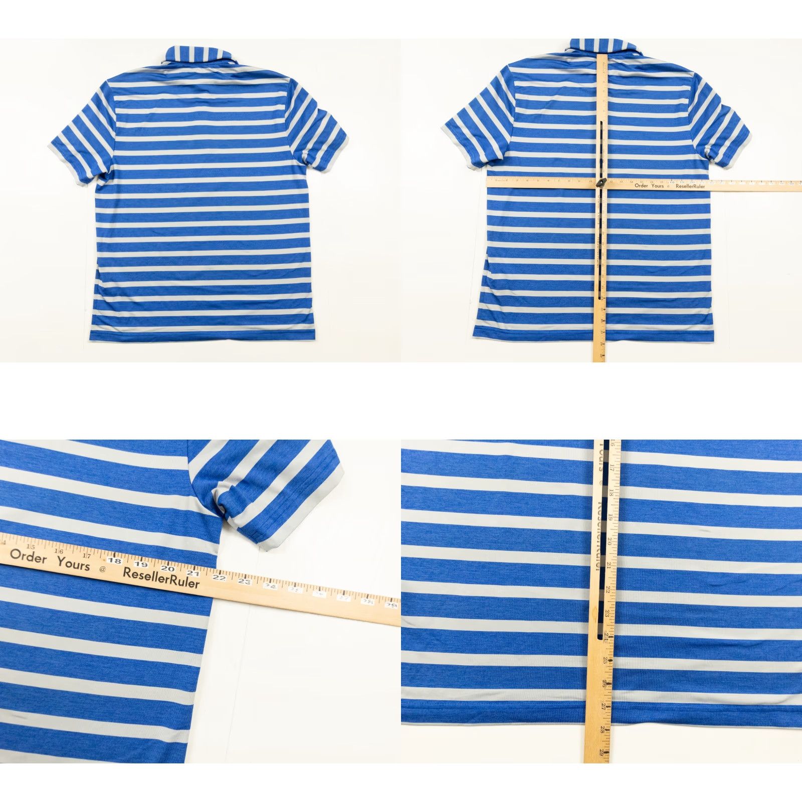 Under Armour Under Armour Polo Shirt Men Short Sleeve Blue Striped The Playoff Polo Shirt Large Sports Golf Mens Shirts Size US L / EU 52-54 / 3 - 8 Thumbnail
