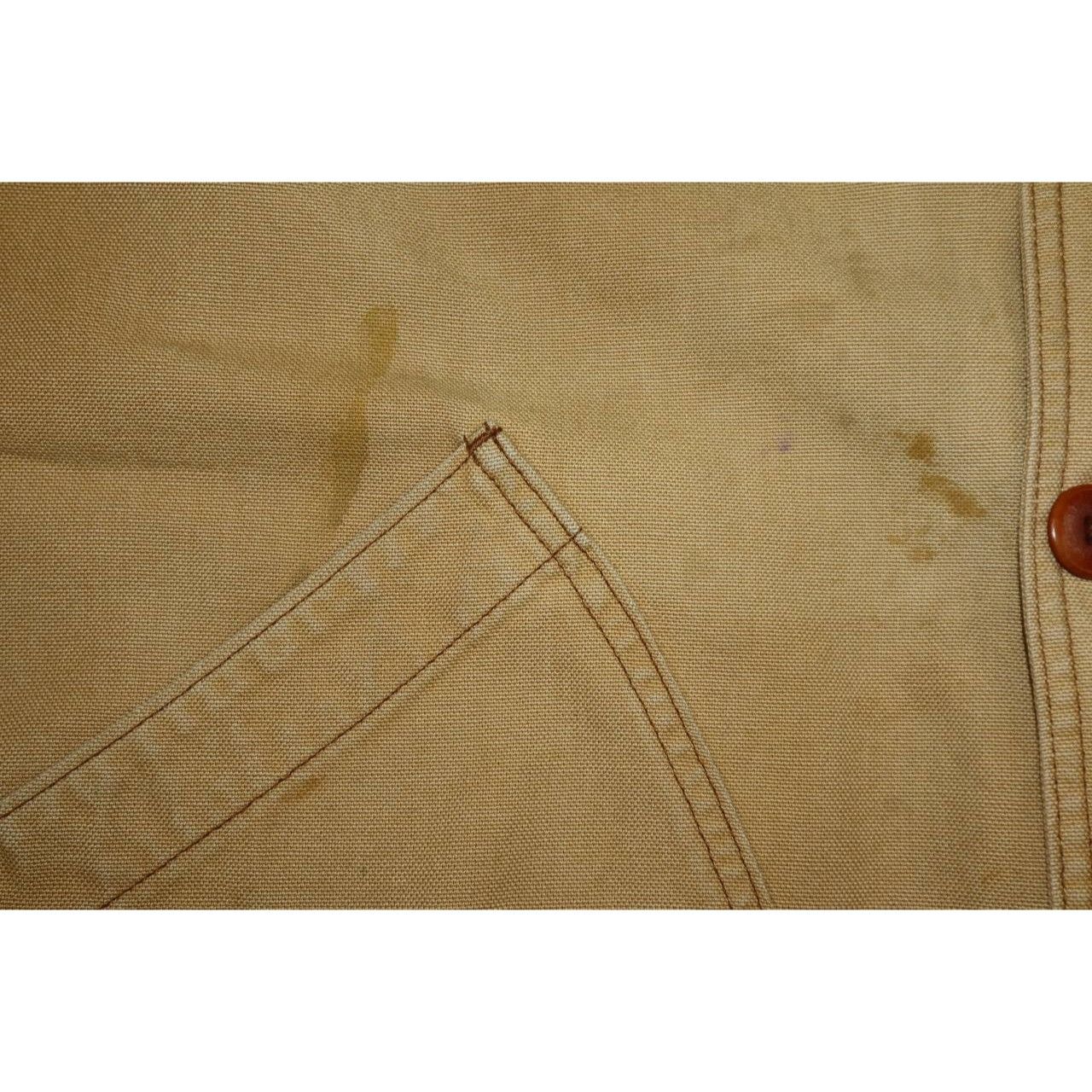 L.L. Bean VINTAGE 90s LL Bean Men's Beige Chore Jacket Size US L / EU 52-54 / 3 - 14 Thumbnail