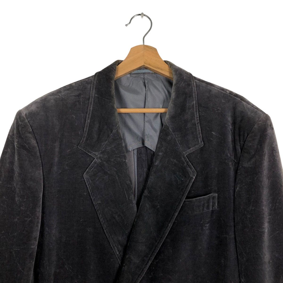 Japanese Brand Vintage Velvet Double Breast Coat Jacket Yves Saint Laurent Size US M / EU 48-50 / 2 - 3 Thumbnail