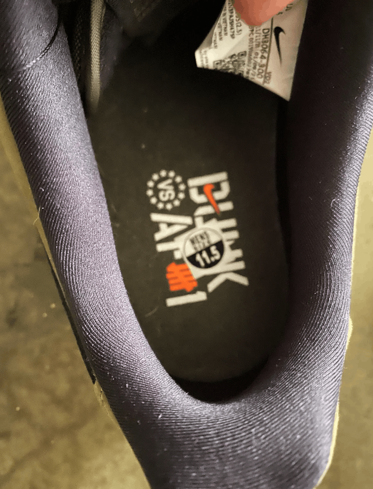 Nike × Undefeated Nike Undefeated Air Force 1 Ballistic Size US 11.5 / EU 44-45 - 4 Thumbnail